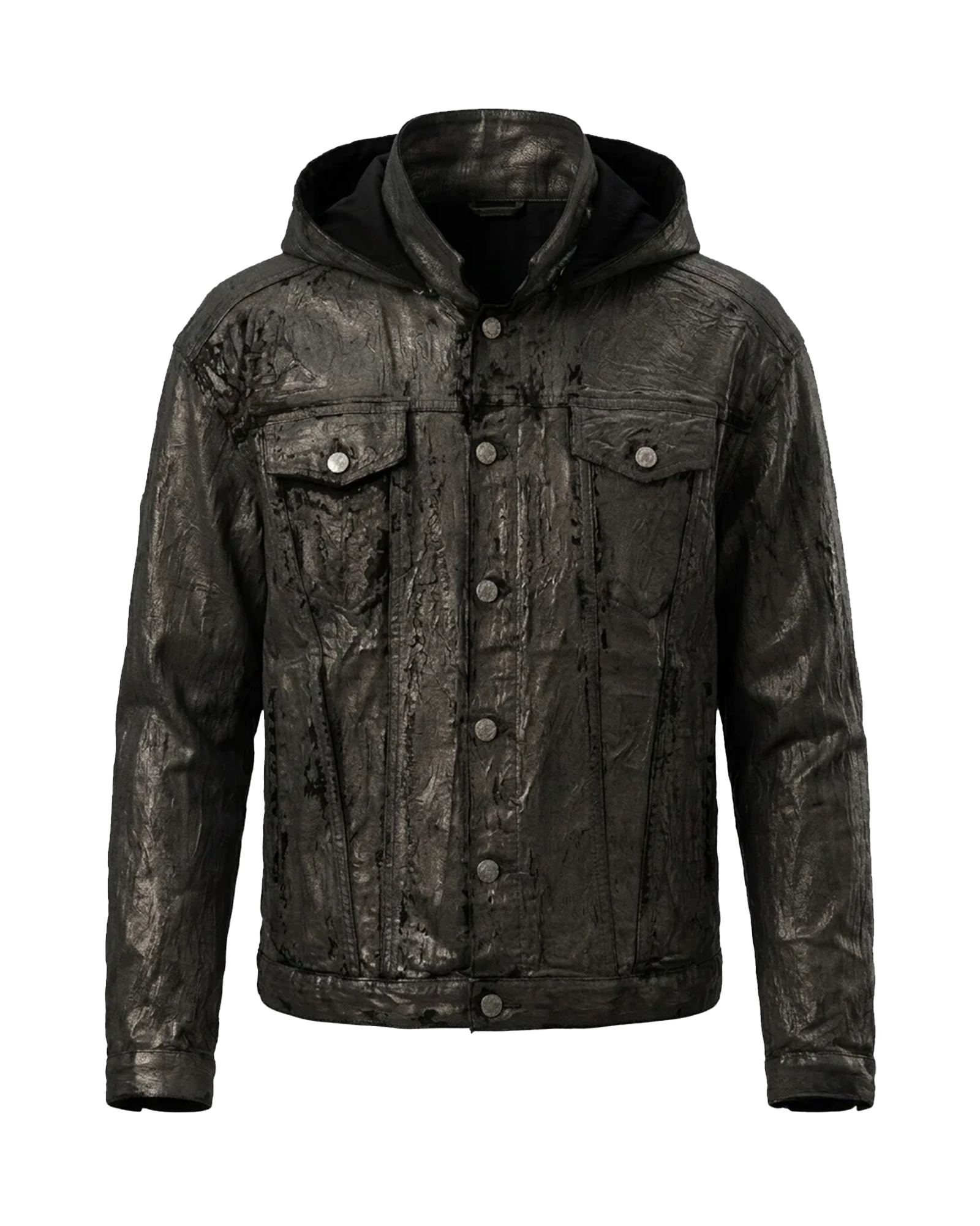 LAST NEST・ラストネスト - ジャケット HARD COATING CROSS JACKET / BLACK