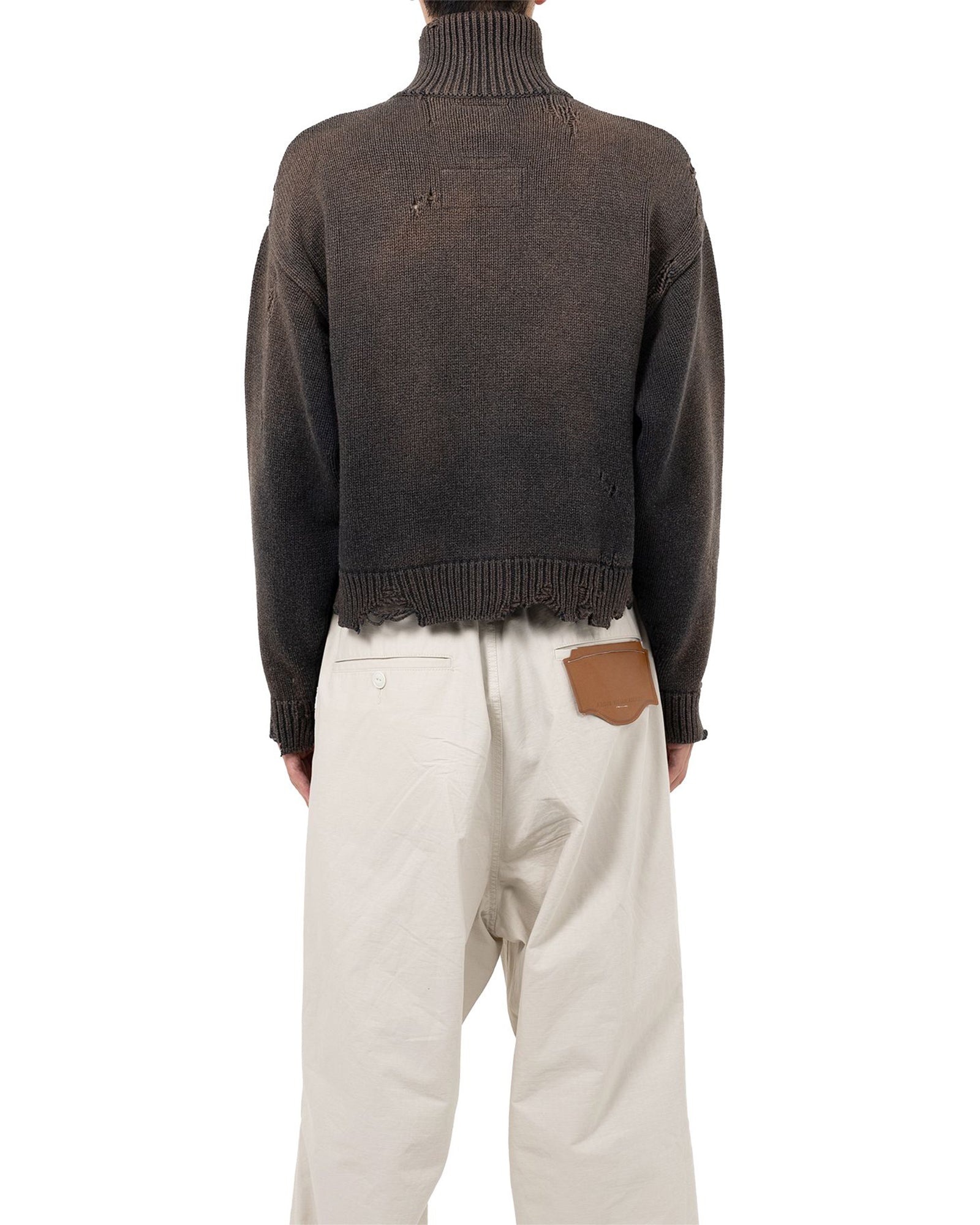 MIHARA YASUHIRO・ミハラヤスヒロ - ニット・セーター HOOSE JACQUARD KNIT CARDIGAN / BLACK