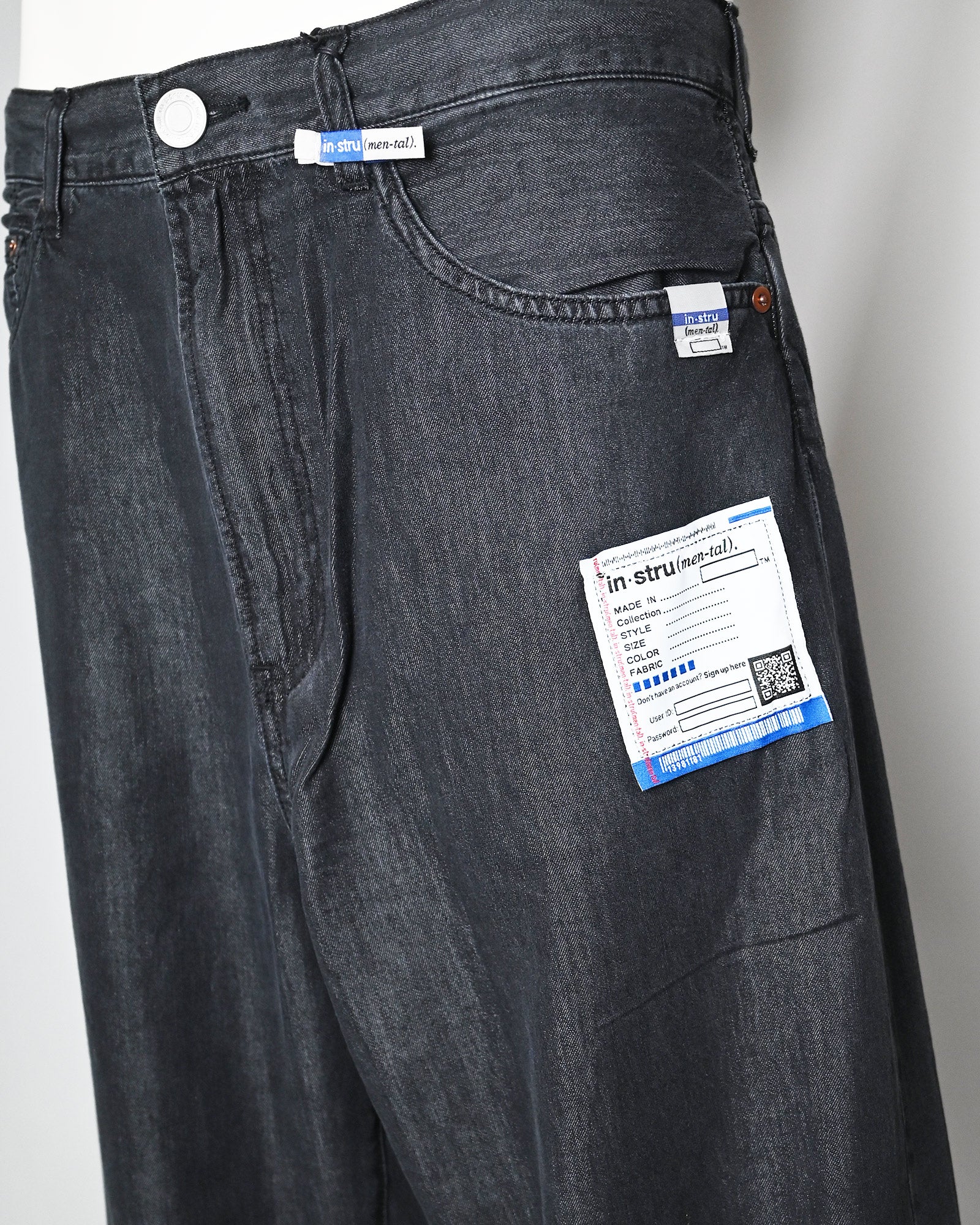 in・stru(men-tal).・イン・ストゥルメンタル - その他パンツ COTTON TENCEL DENIM BAGGY PANTS / BLACK