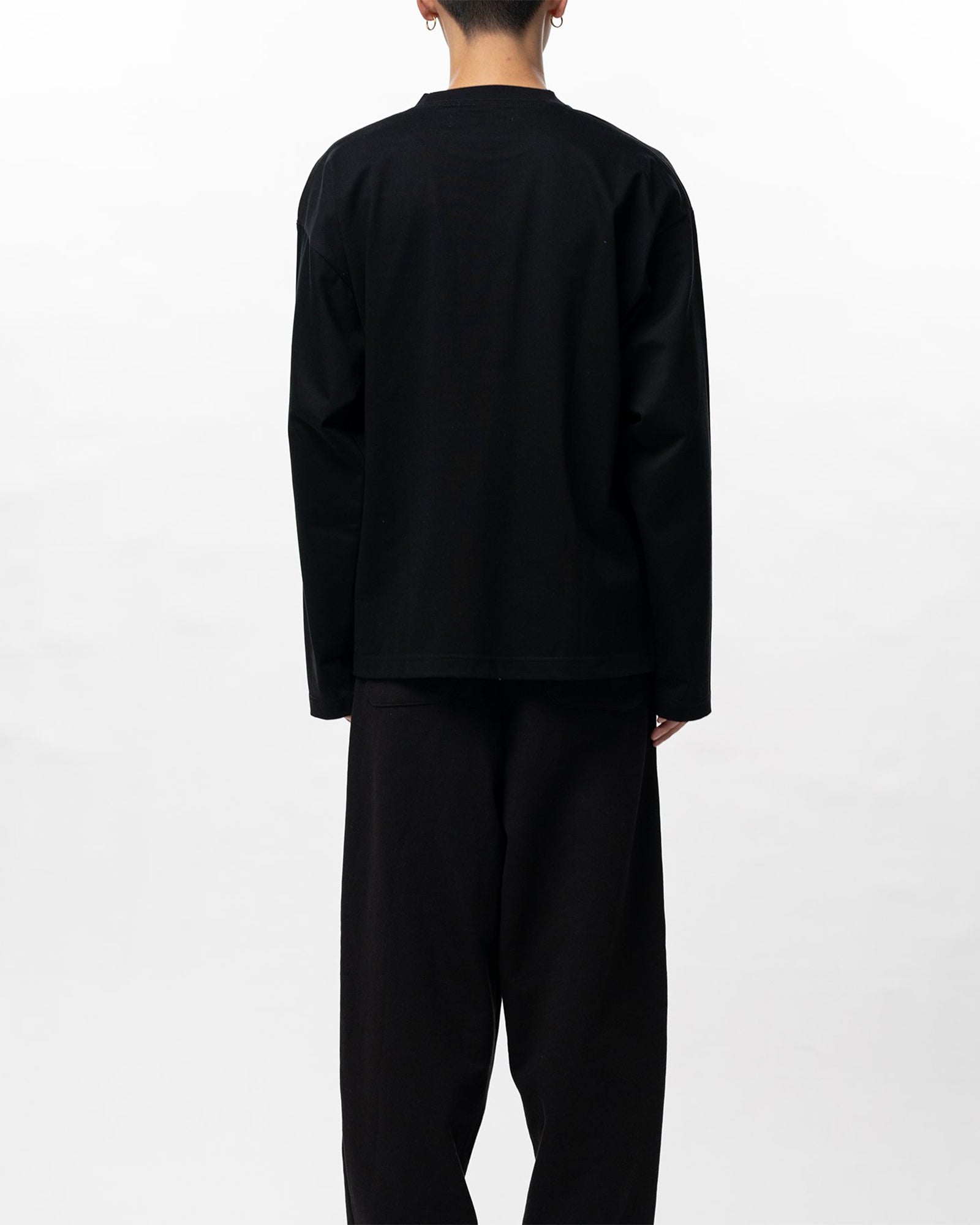 in・stru(men-tal).・イン・ストゥルメンタル - L/S Tシャツ HEAVY WEIGHT JERSEY POCKET LS TEE / BLACK