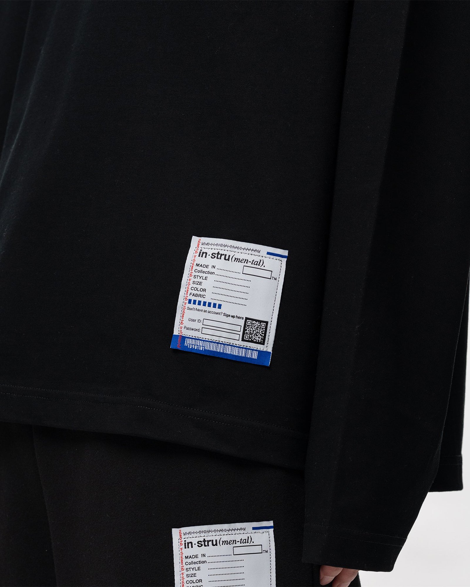 in・stru(men-tal).・イン・ストゥルメンタル - L/S Tシャツ HEAVY WEIGHT JERSEY POCKET LS TEE / BLACK