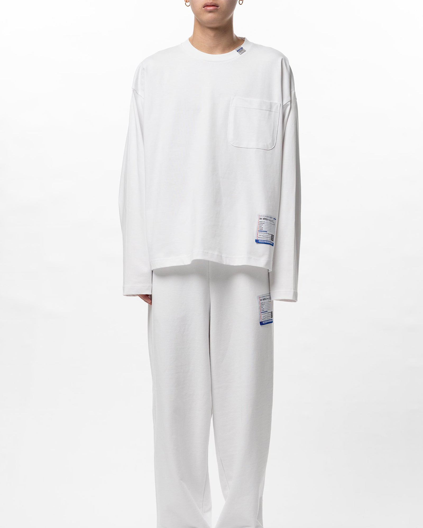 in・stru(men-tal).・イン・ストゥルメンタル - L/S Tシャツ HEAVY WEIGHT JERSEY POCKET LS TEE / WHITE