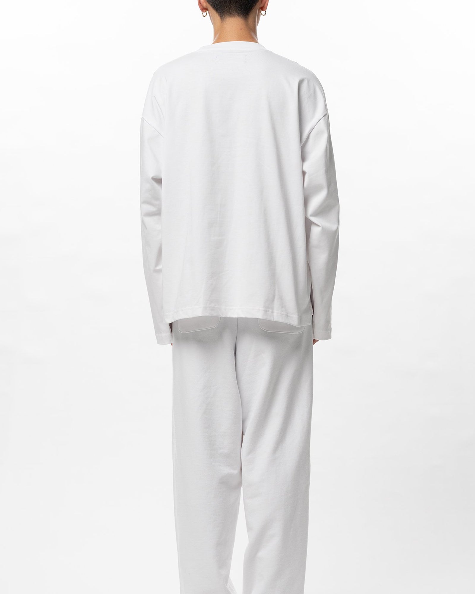 in・stru(men-tal).・イン・ストゥルメンタル - L/S Tシャツ HEAVY WEIGHT JERSEY POCKET LS TEE / WHITE