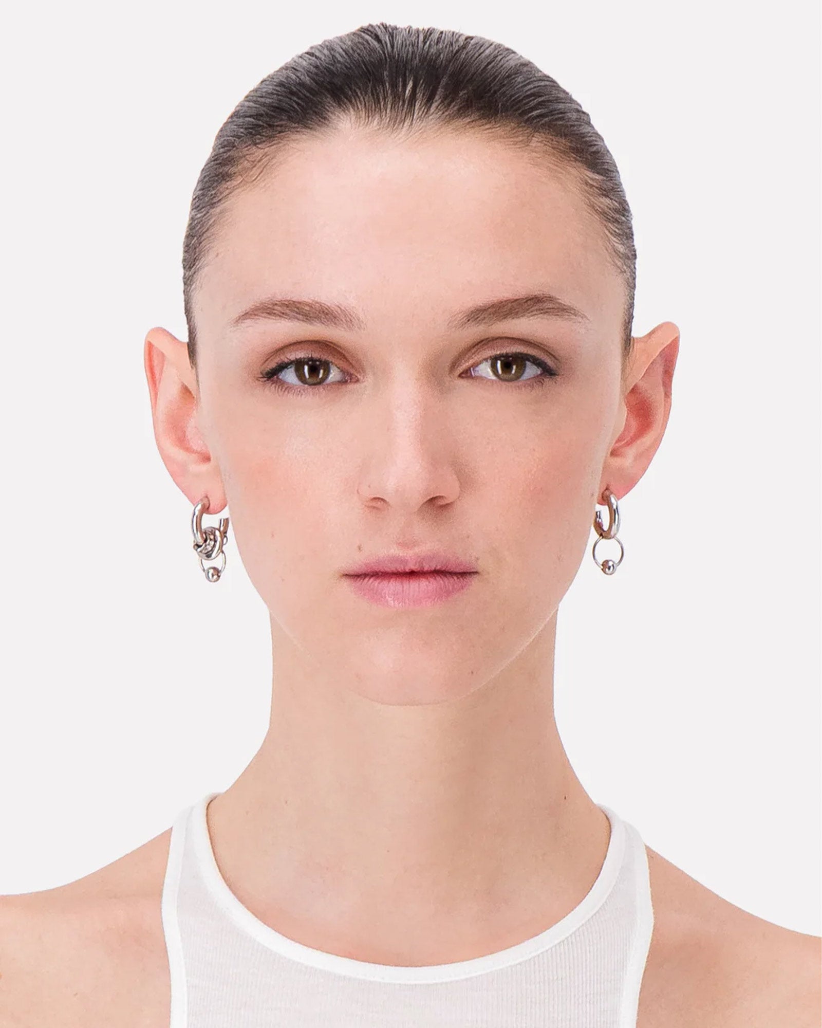 JUSTINE CLENQUET・ジュスティーヌ・クランケ - イヤリング・ピアス ISA EARRINGS / PALLADIUM