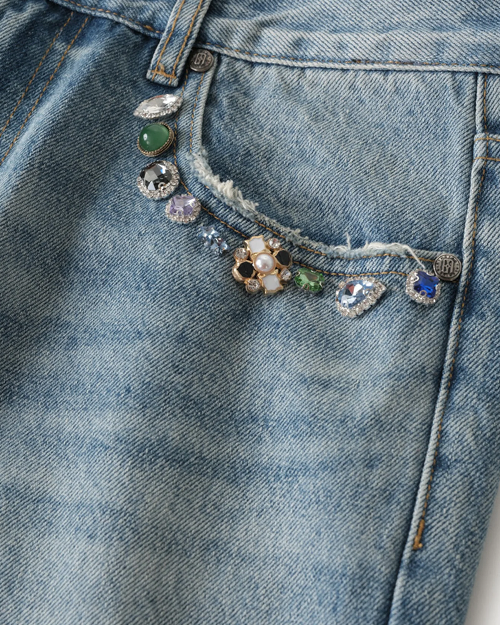 BIRTH OF ROYAL CHILD・バース・オブ・ロイヤル・チャイルド -  ICEWAVE GEMSTONE JEANS / BLUE