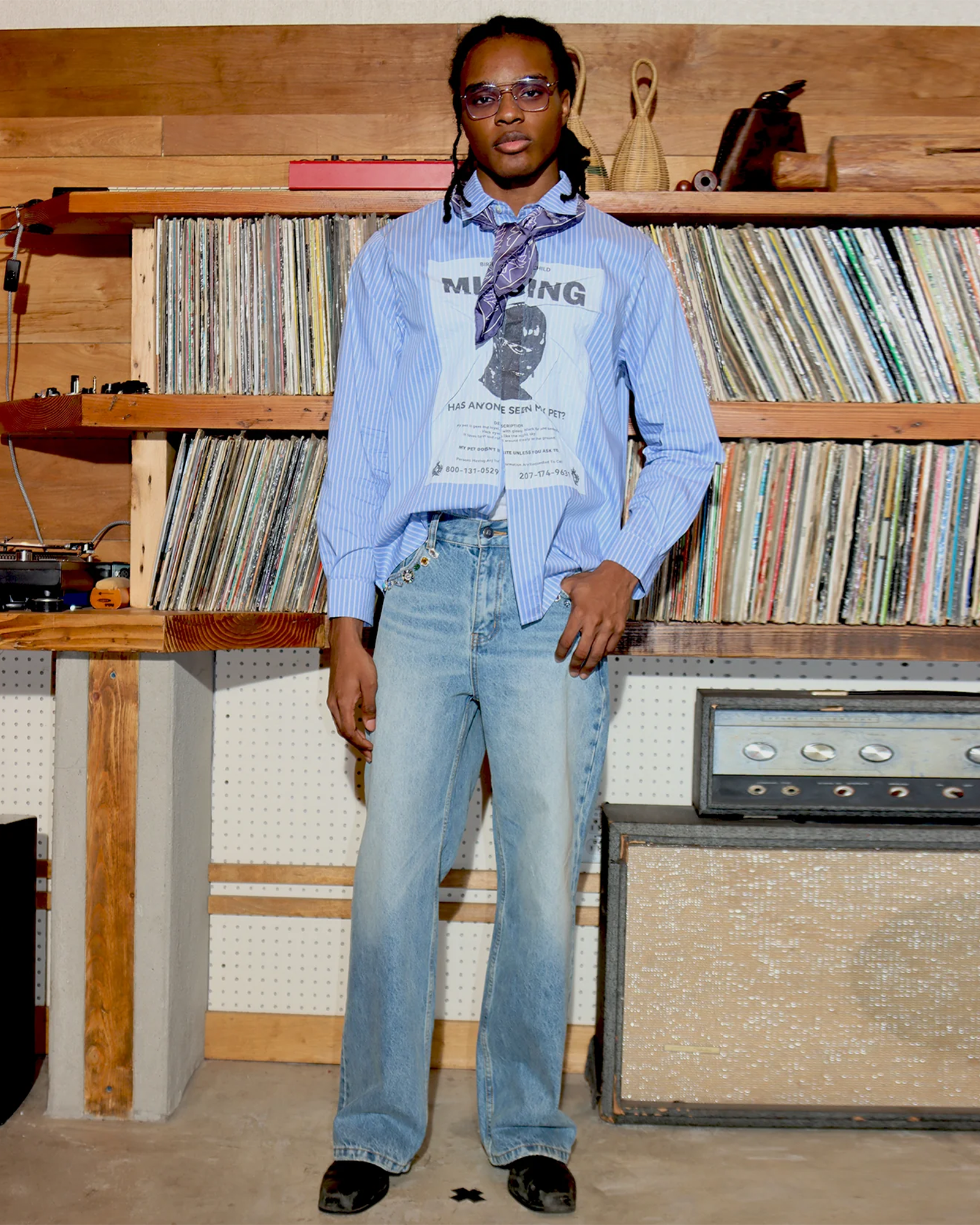 BIRTH OF ROYAL CHILD・バース・オブ・ロイヤル・チャイルド -  ICEWAVE GEMSTONE JEANS / BLUE