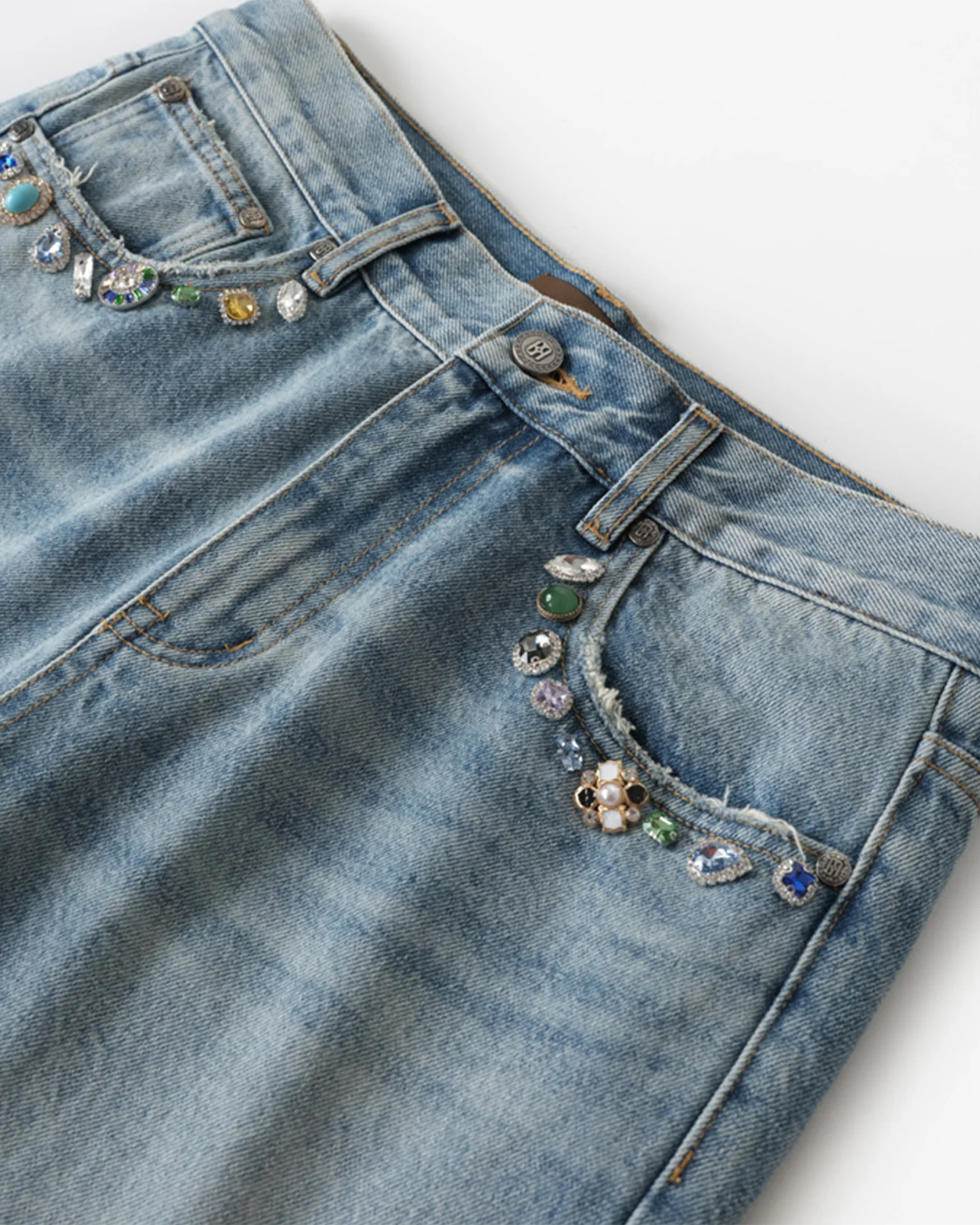 BIRTH OF ROYAL CHILD・バース・オブ・ロイヤル・チャイルド -  ICEWAVE GEMSTONE JEANS / BLUE