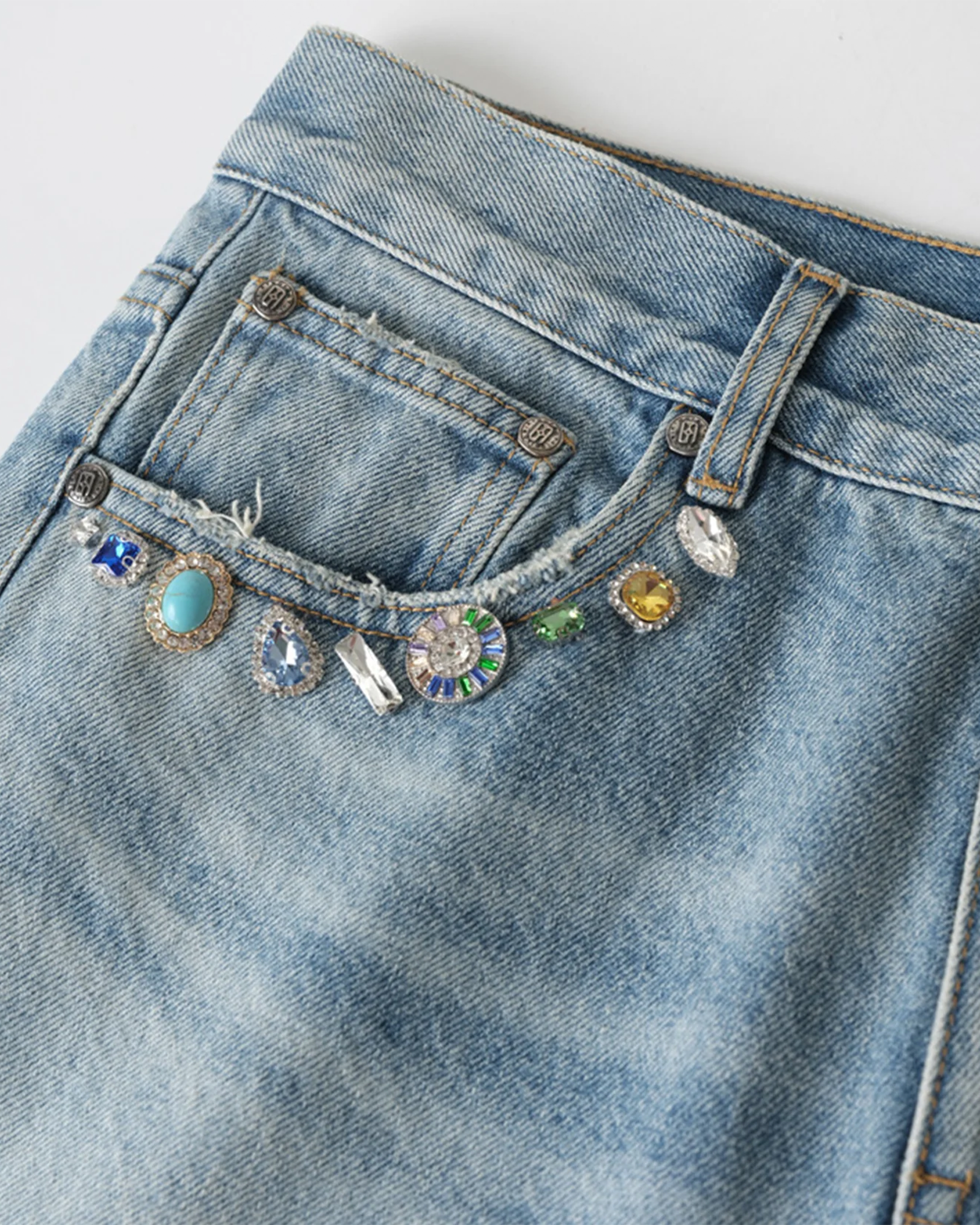 BIRTH OF ROYAL CHILD・バース・オブ・ロイヤル・チャイルド -  ICEWAVE GEMSTONE JEANS / BLUE