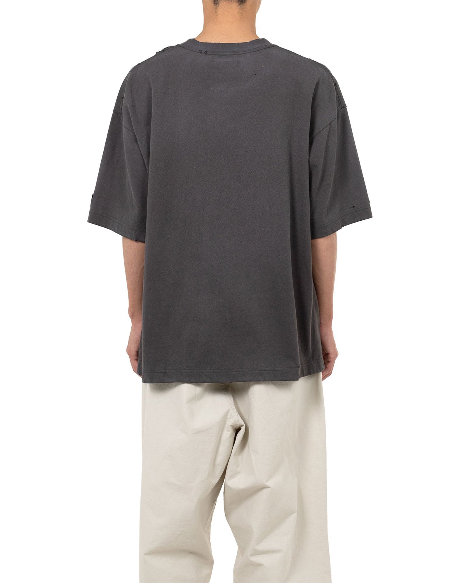 MIHARA YASUHIRO・ミハラヤスヒロ - Tシャツ・カットソー EMBELLISH DISTRESS TEE / BLACK