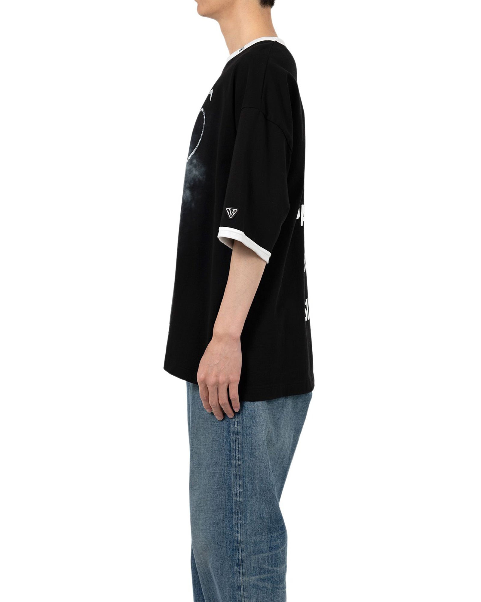 MIHARA YASUHIRO・ミハラヤスヒロ - Tシャツ・カットソー HAPPY FACE PRINTED TEE / BLACK