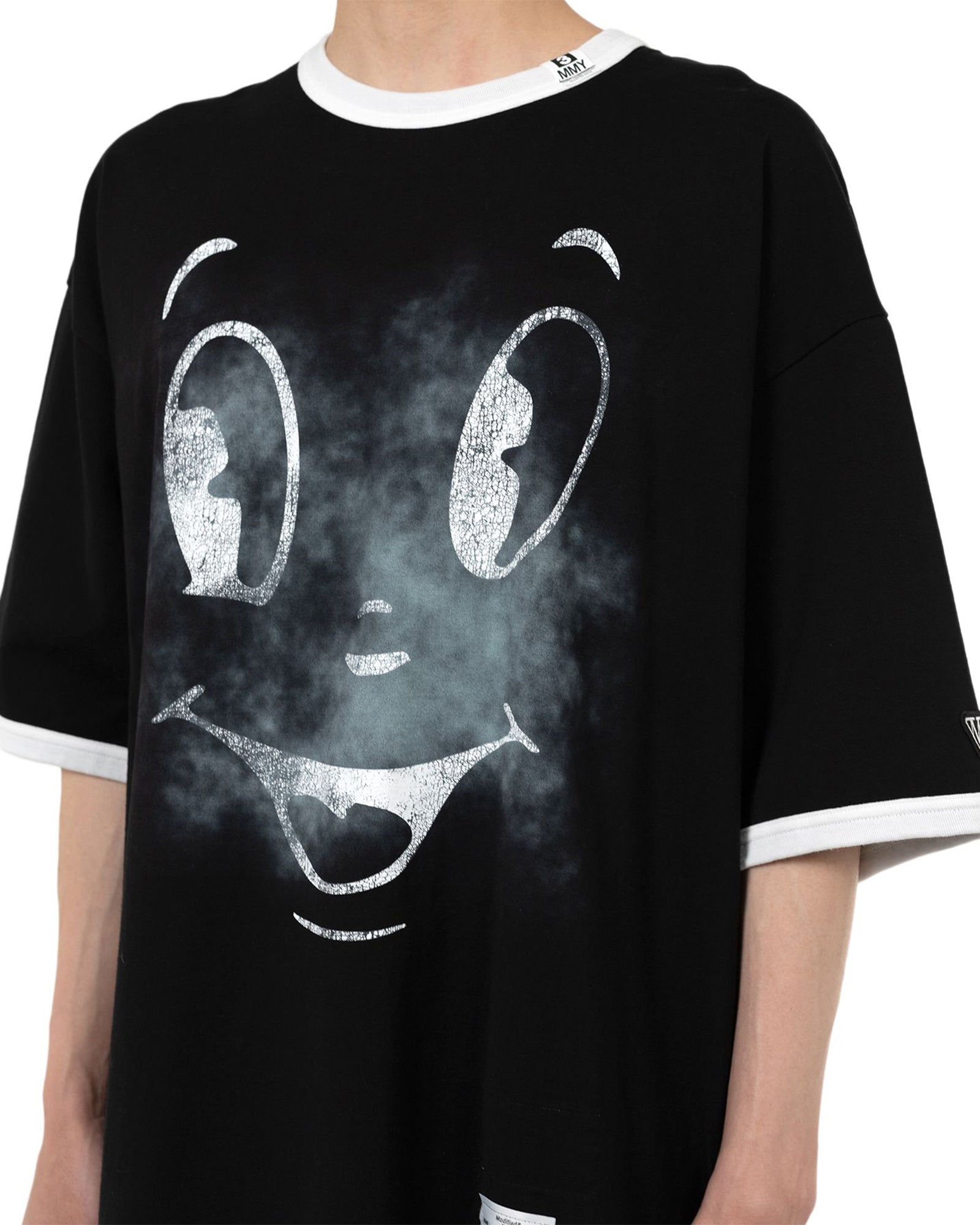 MIHARA YASUHIRO・ミハラヤスヒロ - Tシャツ・カットソー HAPPY FACE PRINTED TEE / BLACK