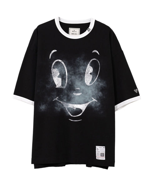 MIHARA YASUHIRO(ミハラ ヤスヒロ) HAPPY FACE PRINTED TEE
