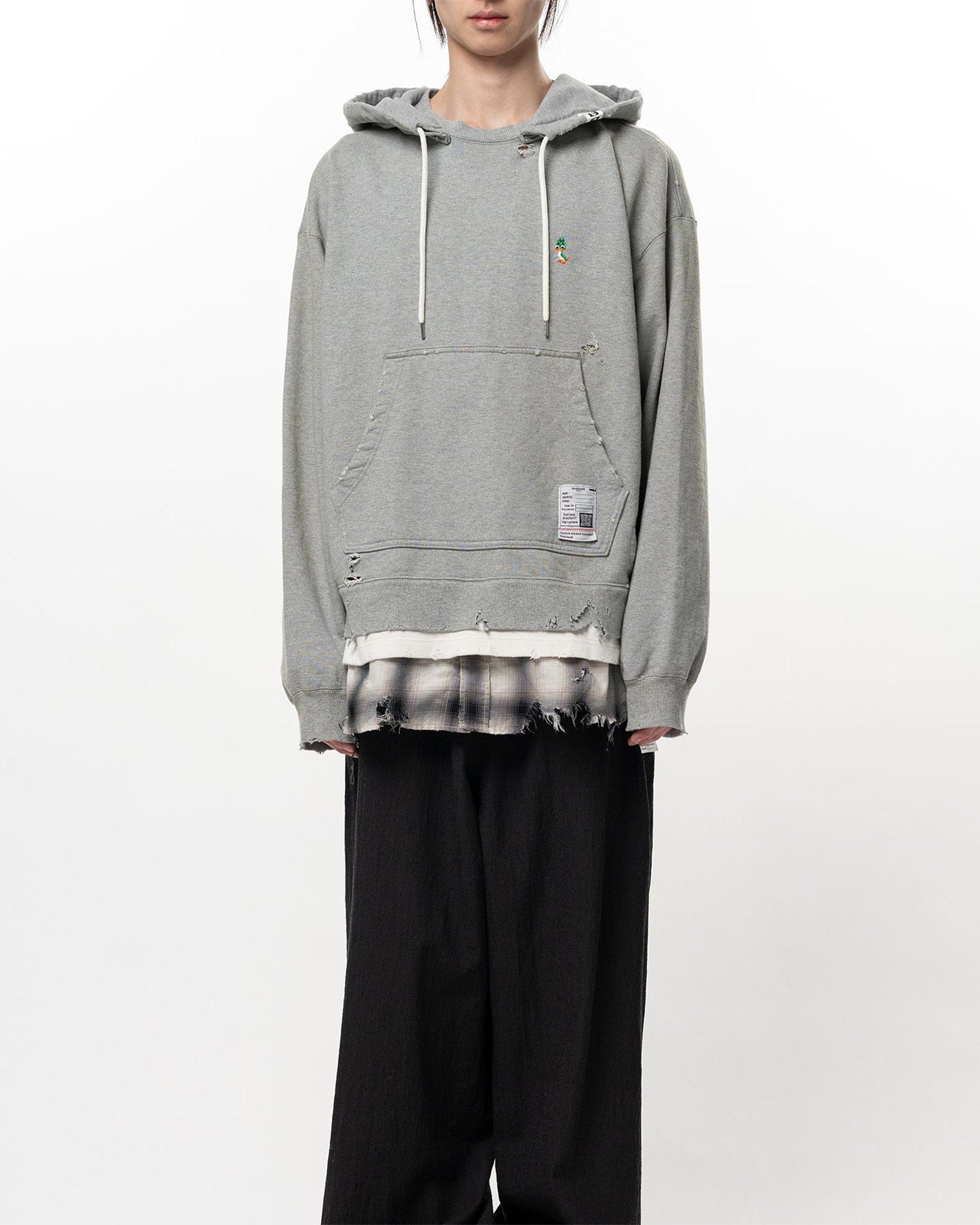 MIHARA YASUHIRO・ミハラヤスヒロ - パーカー・フーディ TRIPLE LAYERED HOODIE / GRAY