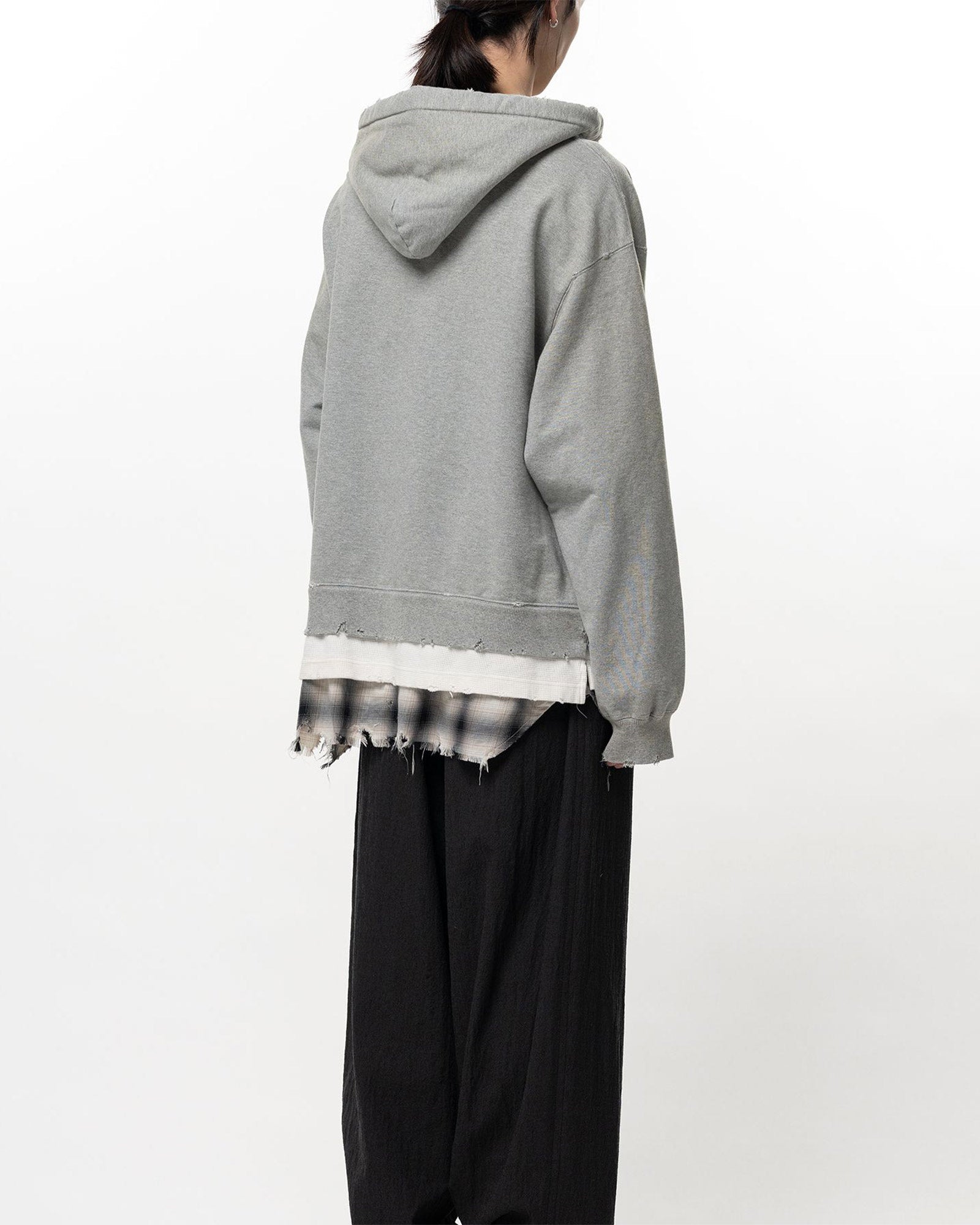 MIHARA YASUHIRO・ミハラヤスヒロ - パーカー・フーディ TRIPLE LAYERED HOODIE / GRAY