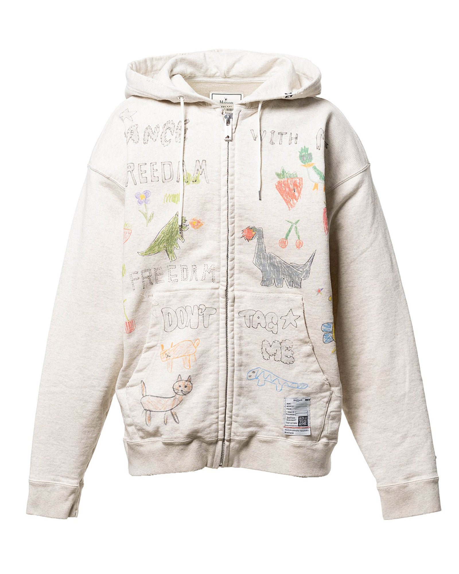 MIHARA YASUHIRO・ミハラヤスヒロ - パーカー・フーディ KIDS DOODLE PARKA / WHITE