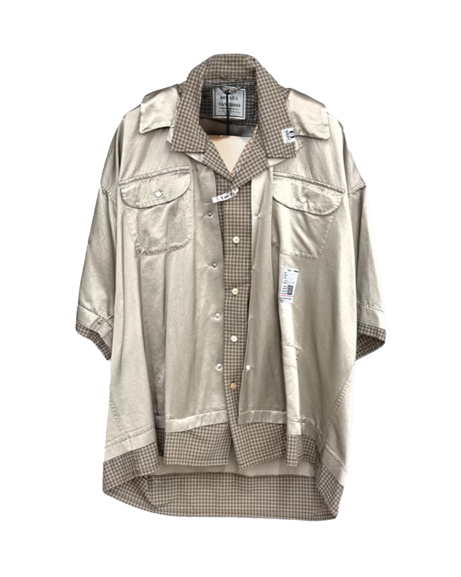W-LAYERED H/S SHIRTS / BEIGE
