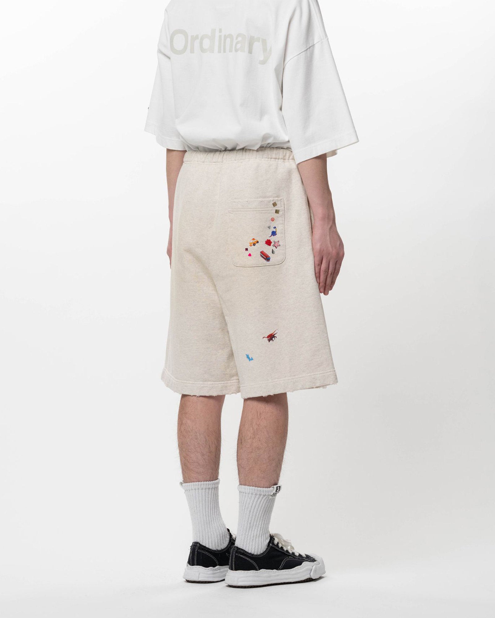 MIHARA YASUHIRO・Yasuhiro Mihara -  KIDS STICKER SHORTS / WHITE