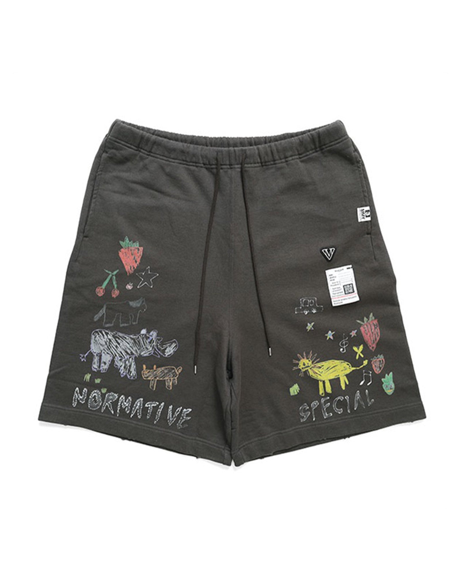 三原康弘・三原泰宏 -  KIDS DOODLE SHORTS / BLACK