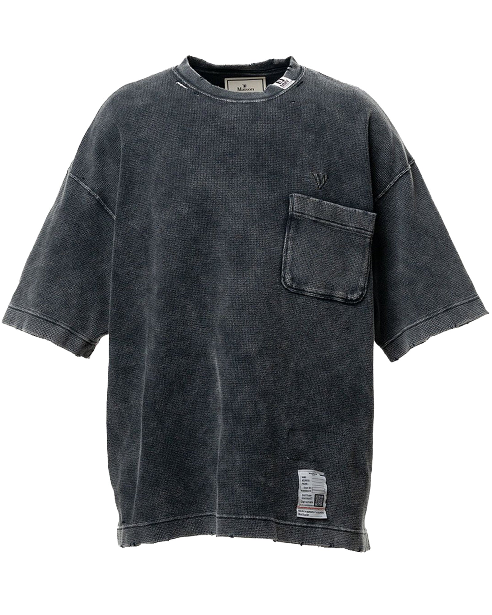 MIHARA YASUHIRO・ミハラヤスヒロ -  BLEACHED TEE / BLACK