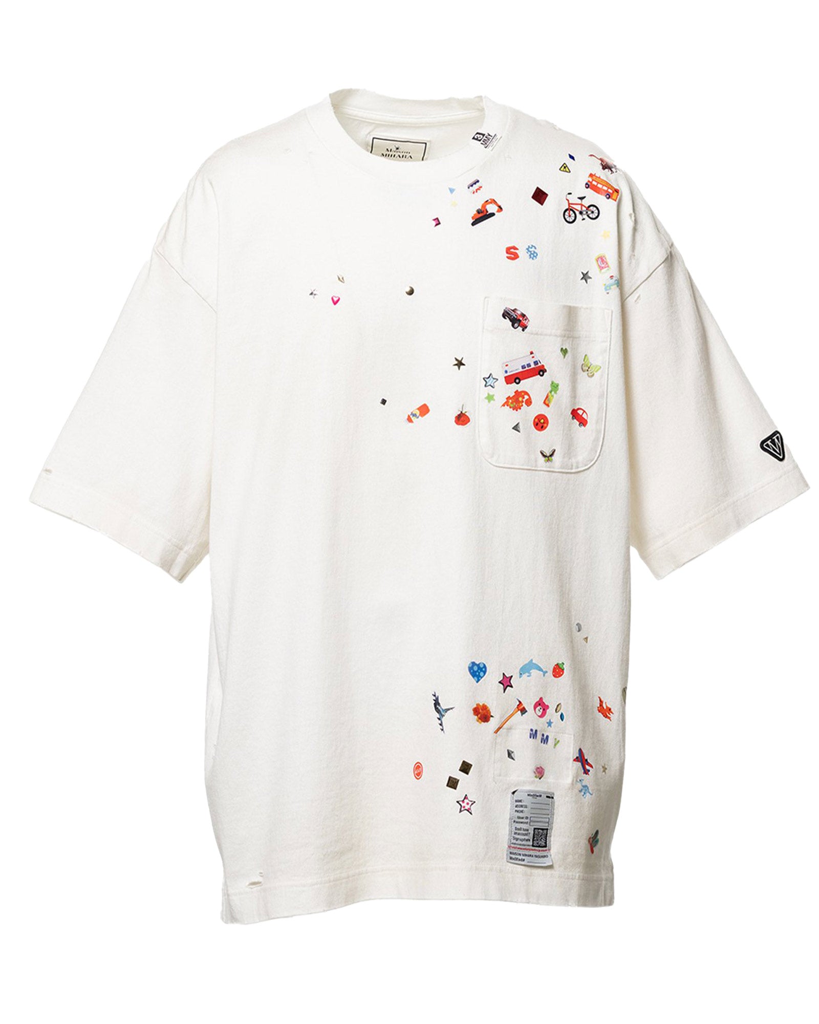 KIDS STICKER TEE / WHITE