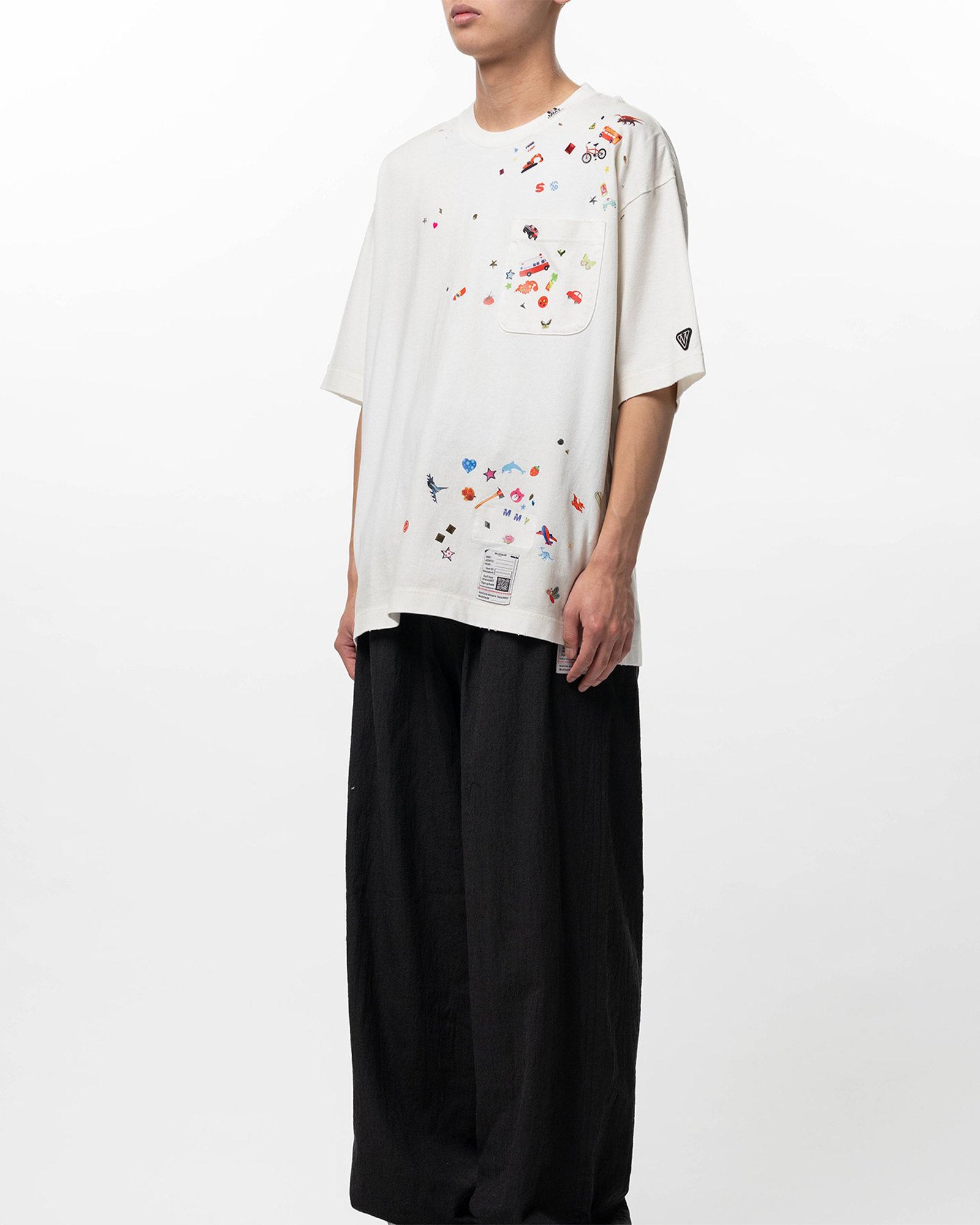 MIHARA YASUHIRO(ミハラヤスヒロ) 26SS KIDS STICKER TEE / WHITE