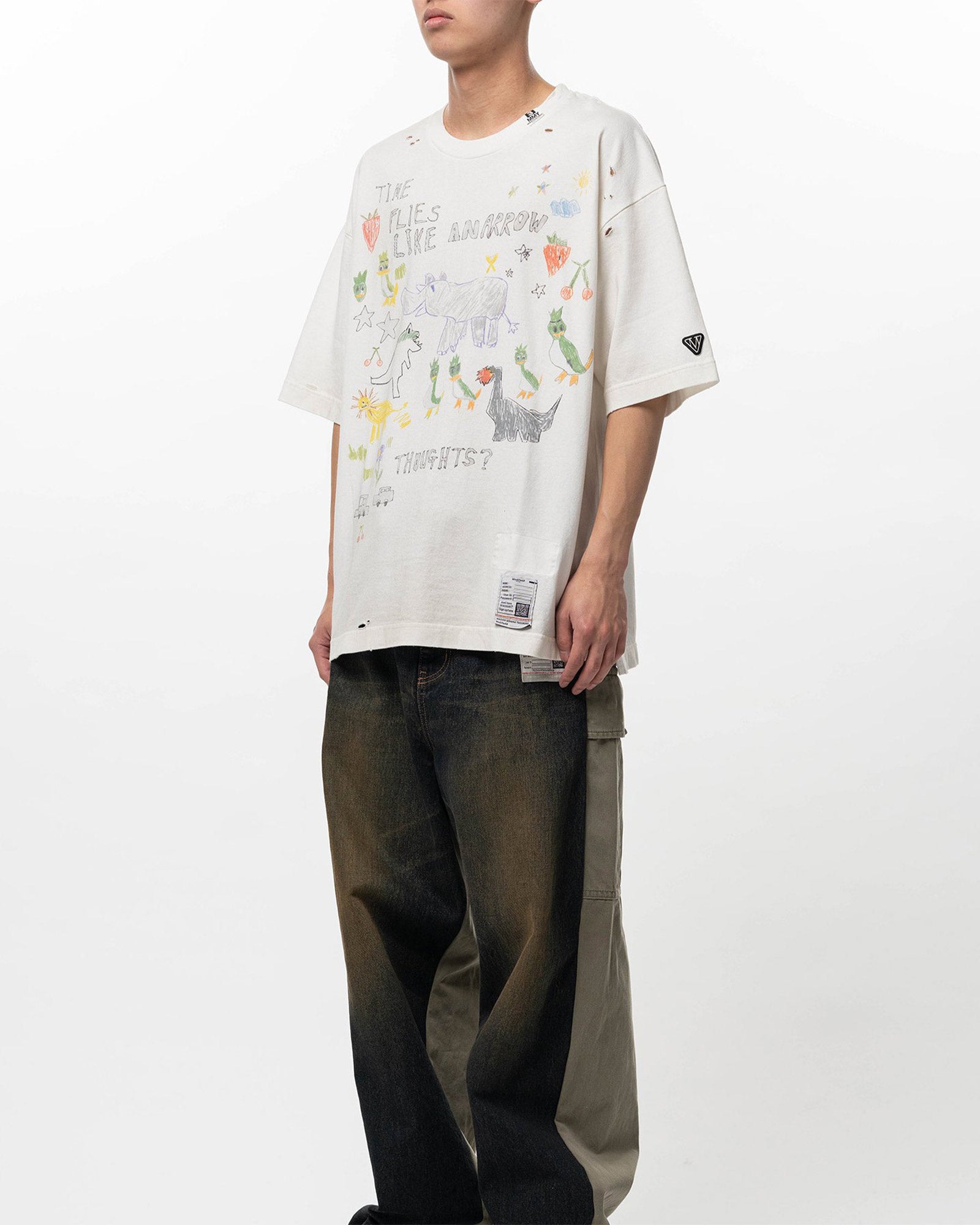 MIHARA YASUHIRO(ミハラヤスヒロ) 26SS KIDS DOODLE TEE / WHITE
