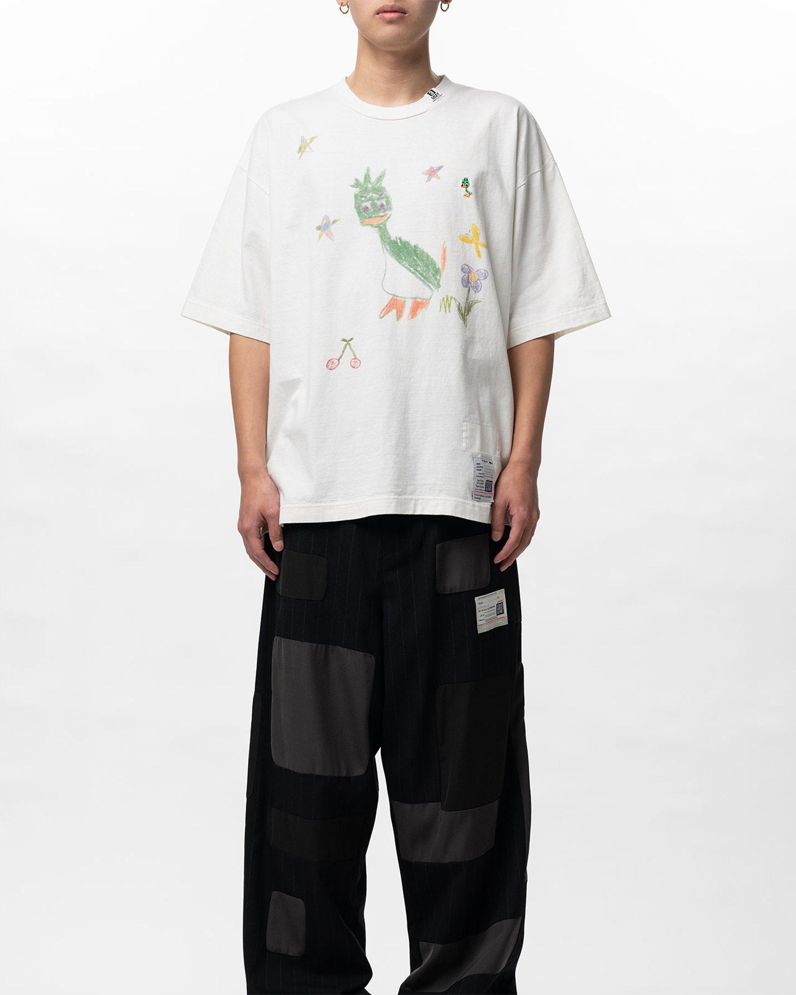 MIHARA YASUHIRO(ミハラヤスヒロ) 26SS LEON KIDS DOODLE TEE / WHITE
