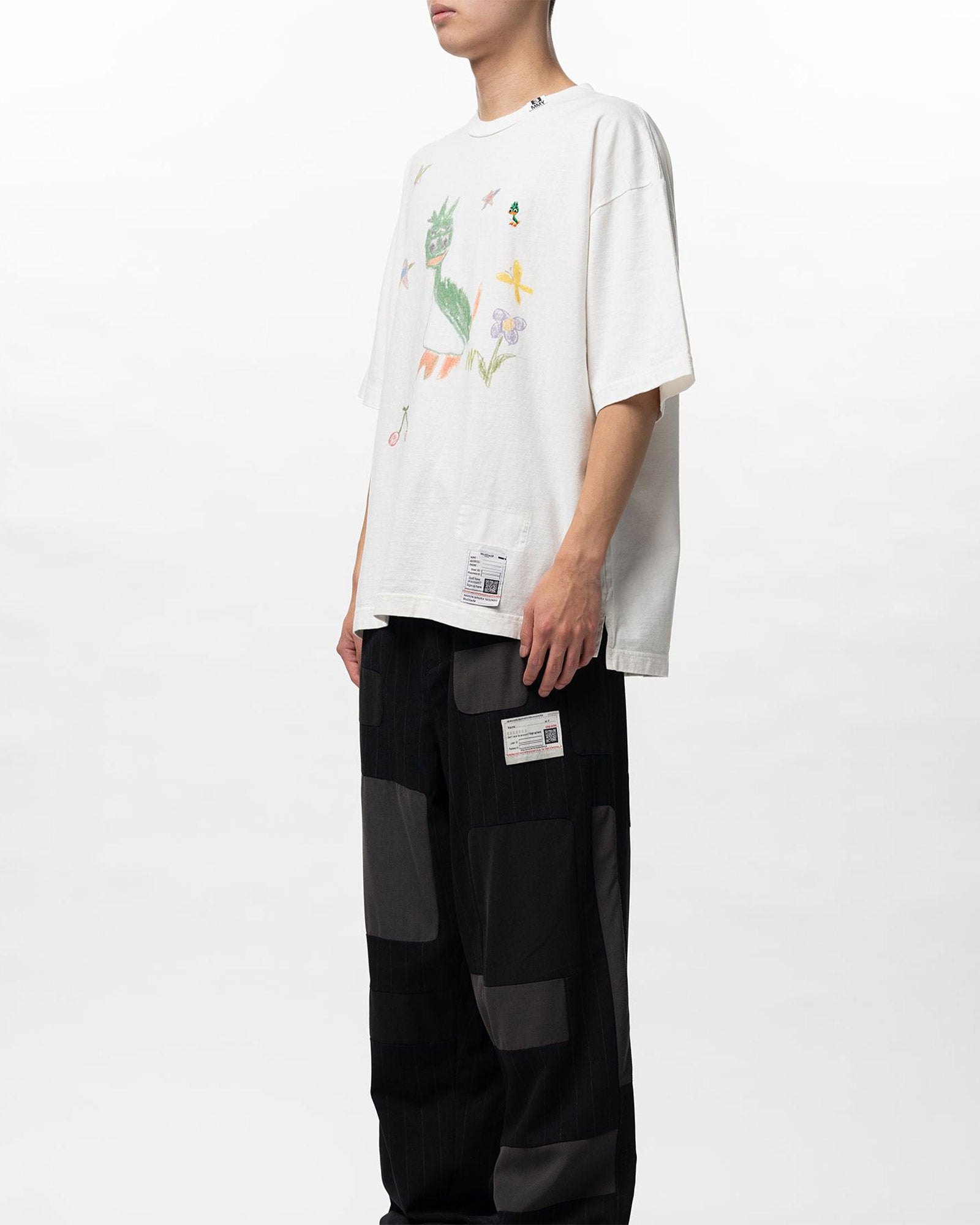 MIHARA YASUHIRO(ミハラヤスヒロ) 26SS LEON KIDS DOODLE TEE / WHITE