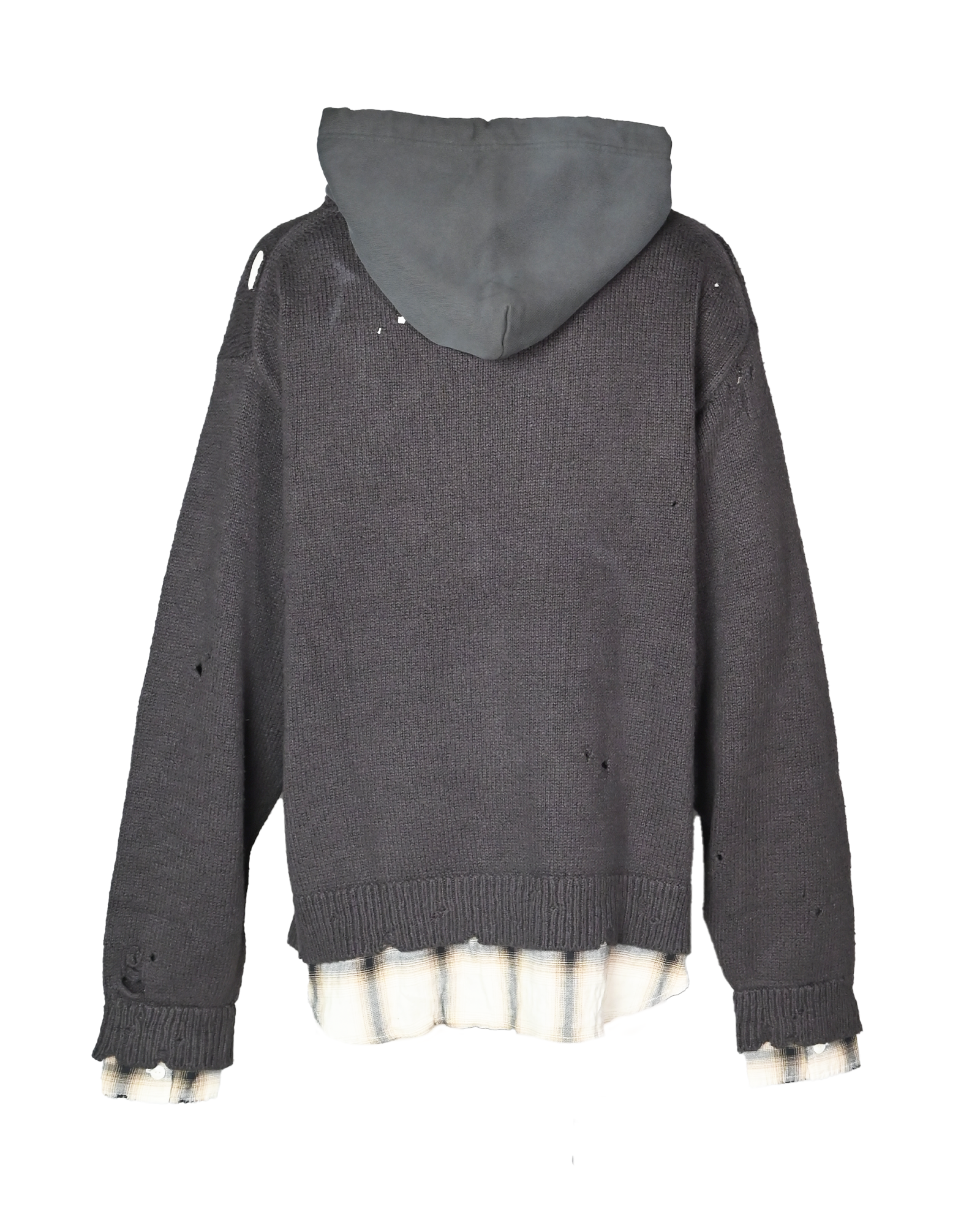 MIHARA YASUHIRO・ミハラヤスヒロ - パーカー・フーディ TRIPLE LAYERED SWEAT HOODIE / BLACK