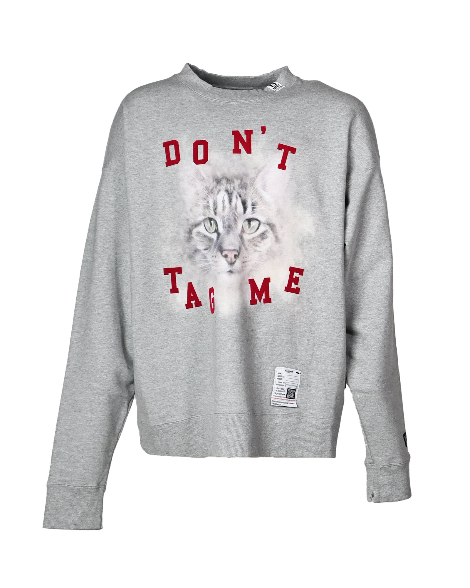 MIHARA YASUHIRO・ミハラヤスヒロ - スウェット CAT PRINTED SWEAT PULLOVER / GLAY