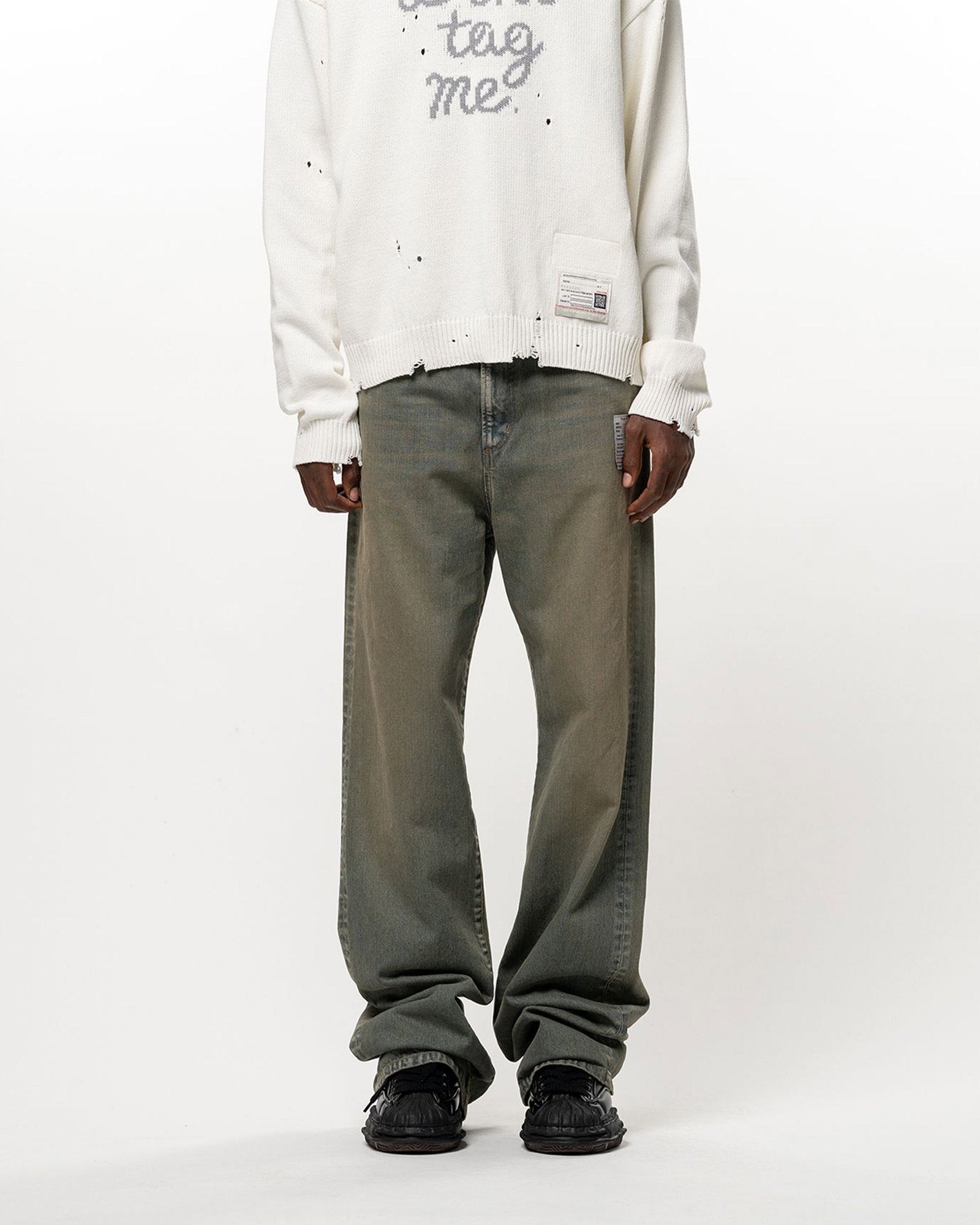 MIHARA YASUHIRO・ミハラヤスヒロ - デニムパンツ FLARE TAPERED JEANS / LT.BLUE