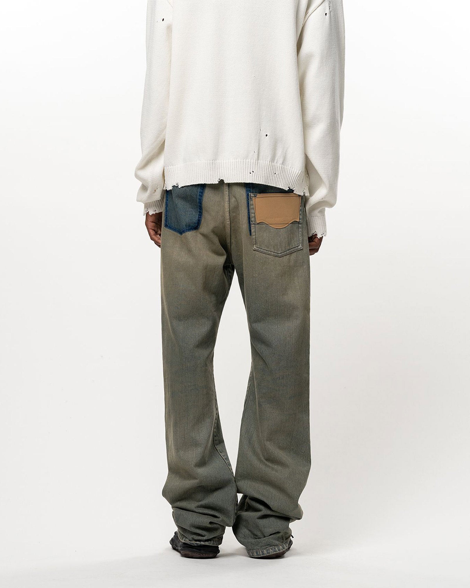 MIHARA YASUHIRO・ミハラヤスヒロ - デニムパンツ FLARE TAPERED JEANS / LT.BLUE