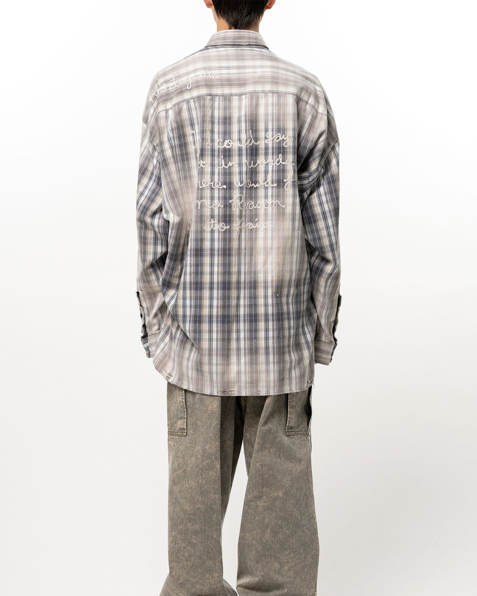 MIHARA YASUHIRO・Yasuhiro Mihara -  VINTAGE LIKE CHECK L/S SHIRTS / BLACK