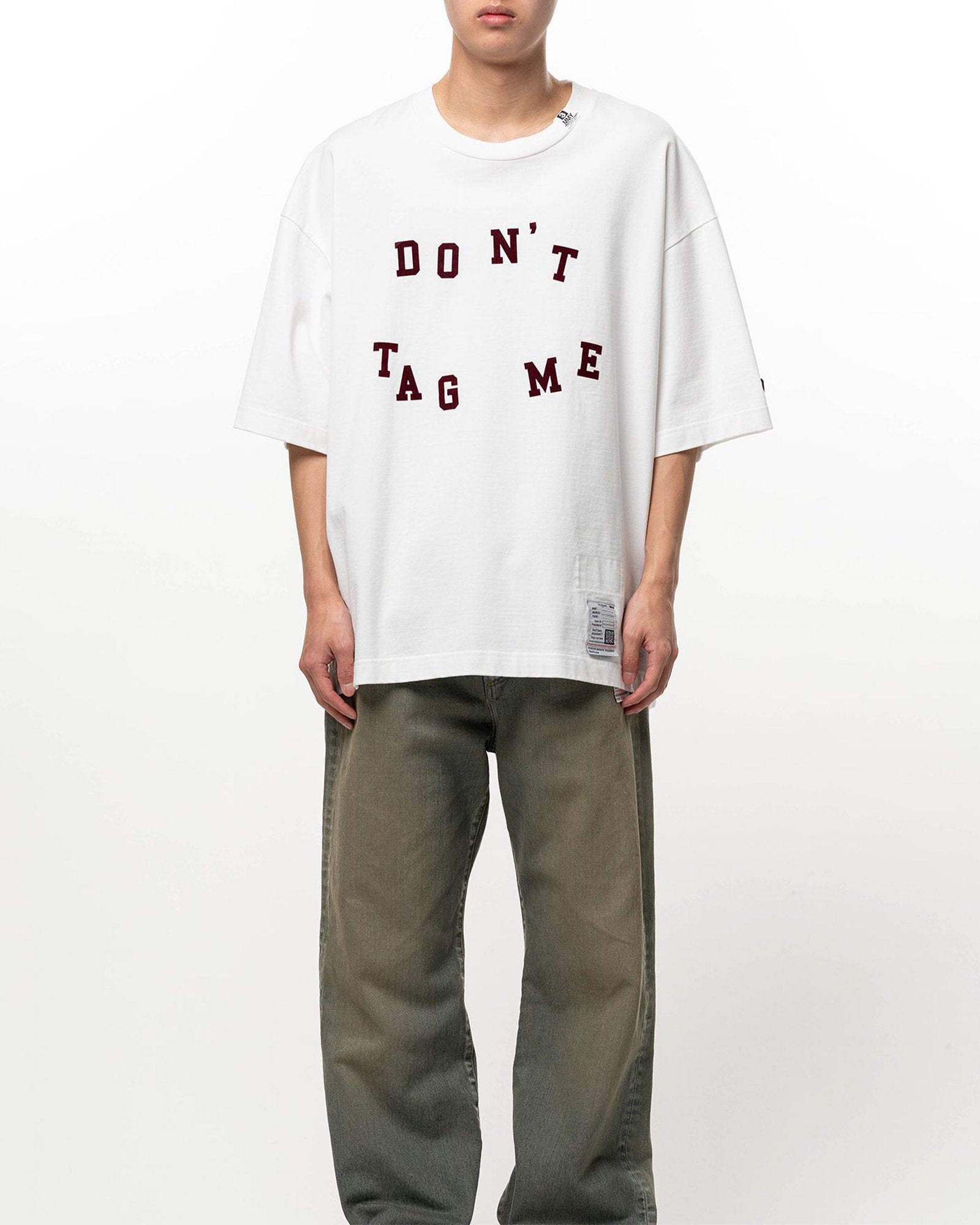 MIHARA YASUHIRO・ミハラヤスヒロ - Tシャツ・カットソー DON'T TAG ME FLOCKY TEE / WHITE