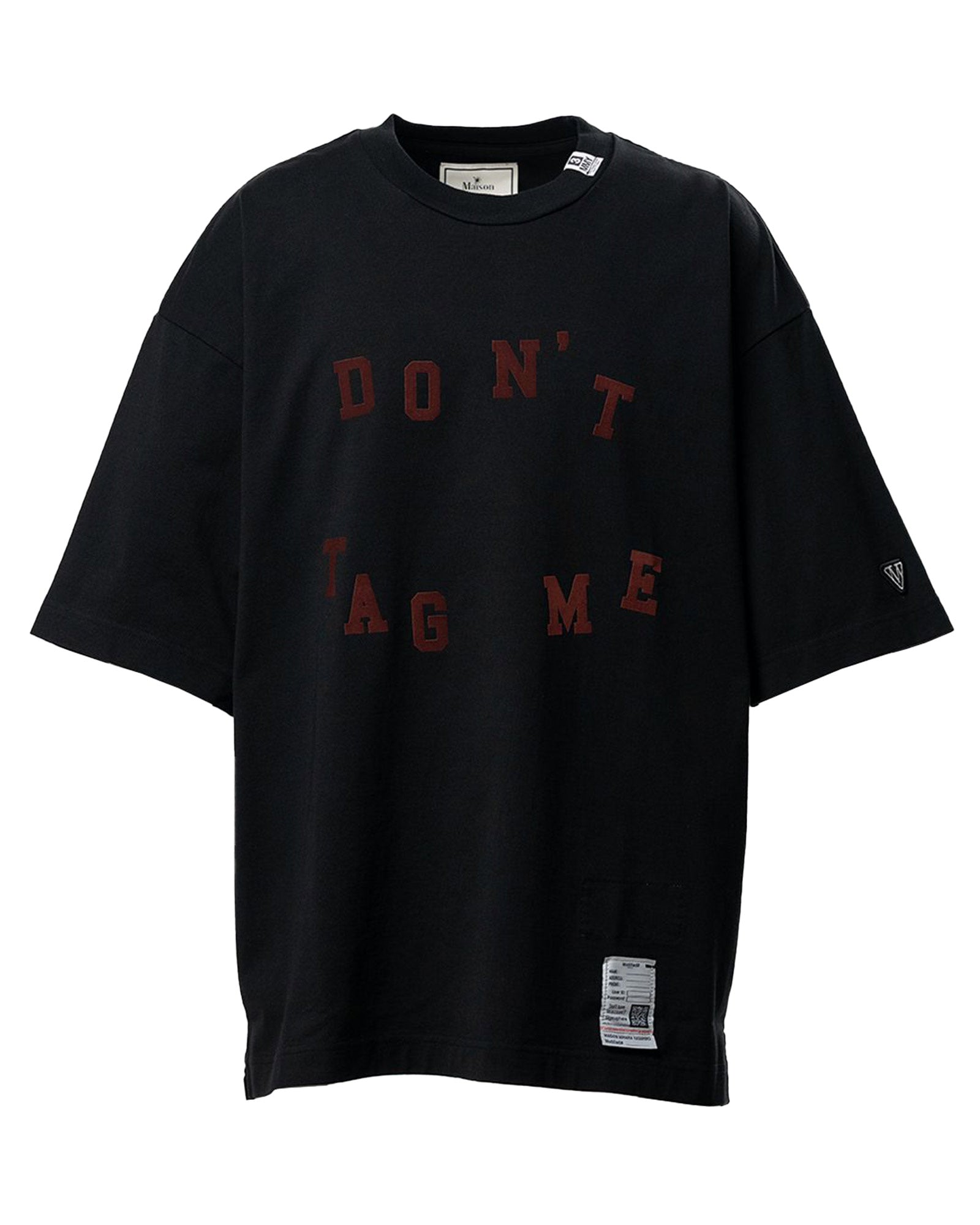 MIHARA YASUHIRO・ミハラヤスヒロ - Tシャツ・カットソー DON'T TAG ME FLOCKY TEE / BLACK