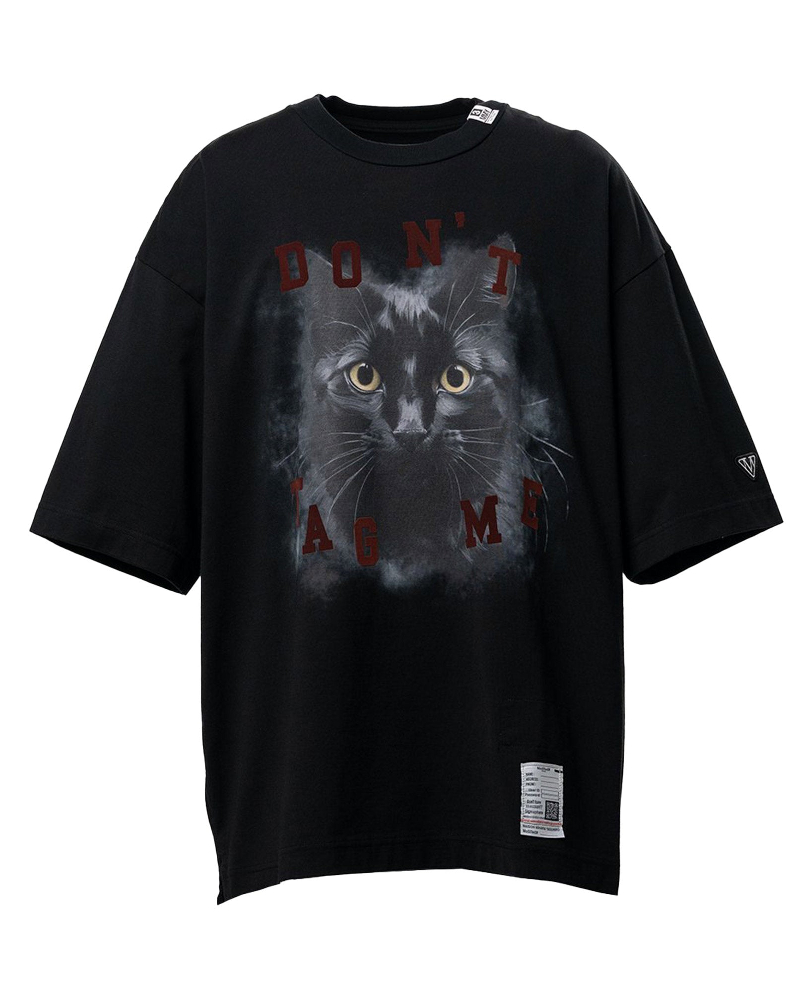 MIHARA YASUHIRO・ミハラヤスヒロ - Tシャツ・カットソー CAT PRINTED TEE / BLACK