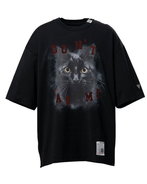 MIHARA YASUHIRO (ミハラヤスヒロ) 26AW CAT PRINTED TEE / BLACK