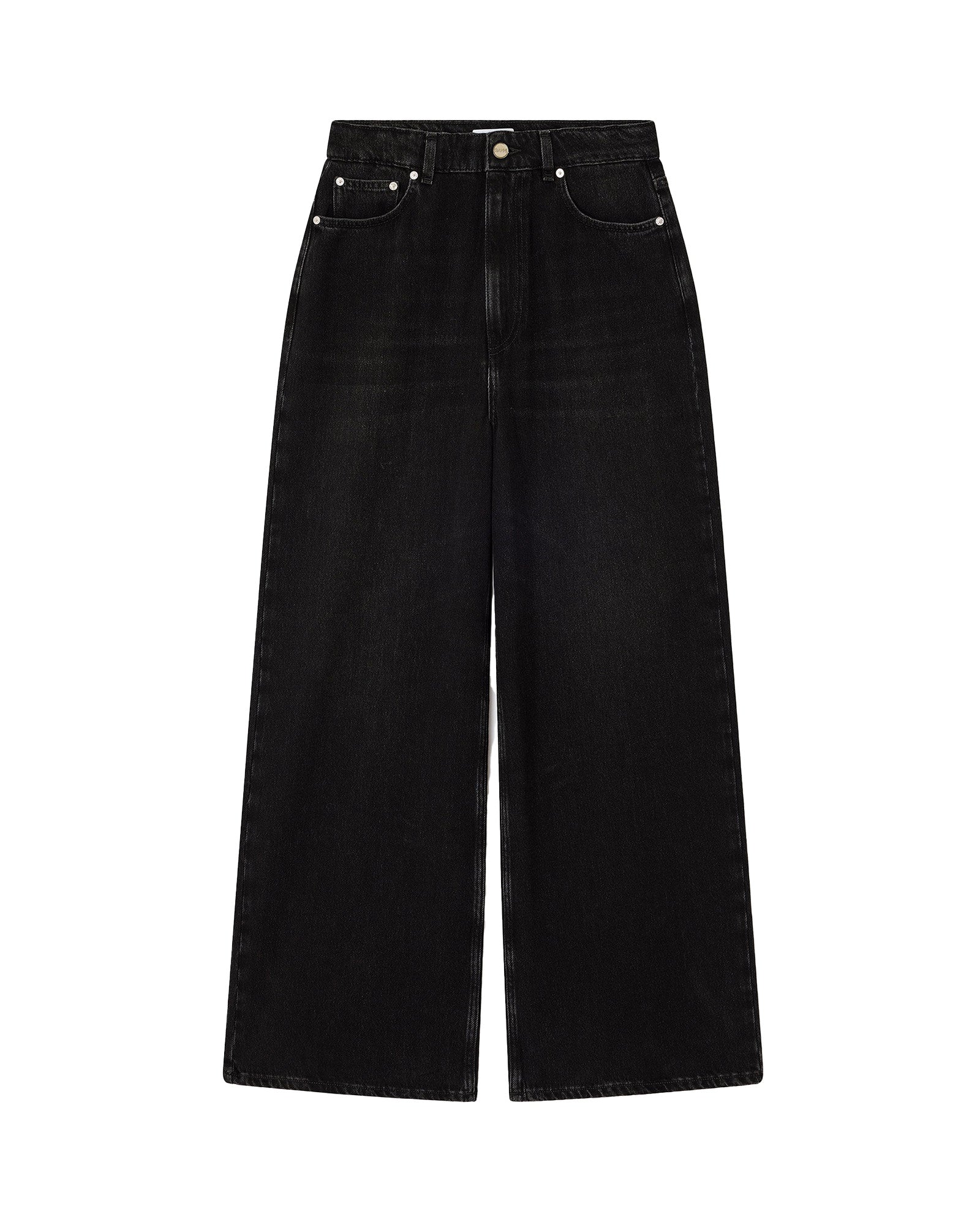 GANNI・ガニー - デニムパンツ SOFT RIGID DENIM BAGGY JEANS / BLACK