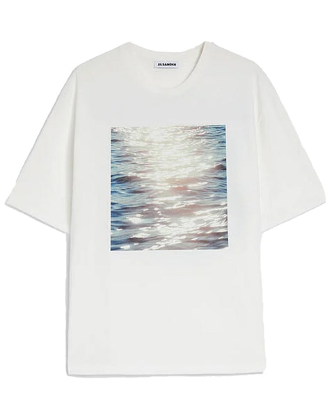 JIL SANDER (ジルサンダー) T-SHIRT CN SS PNT / WHITE | Detail