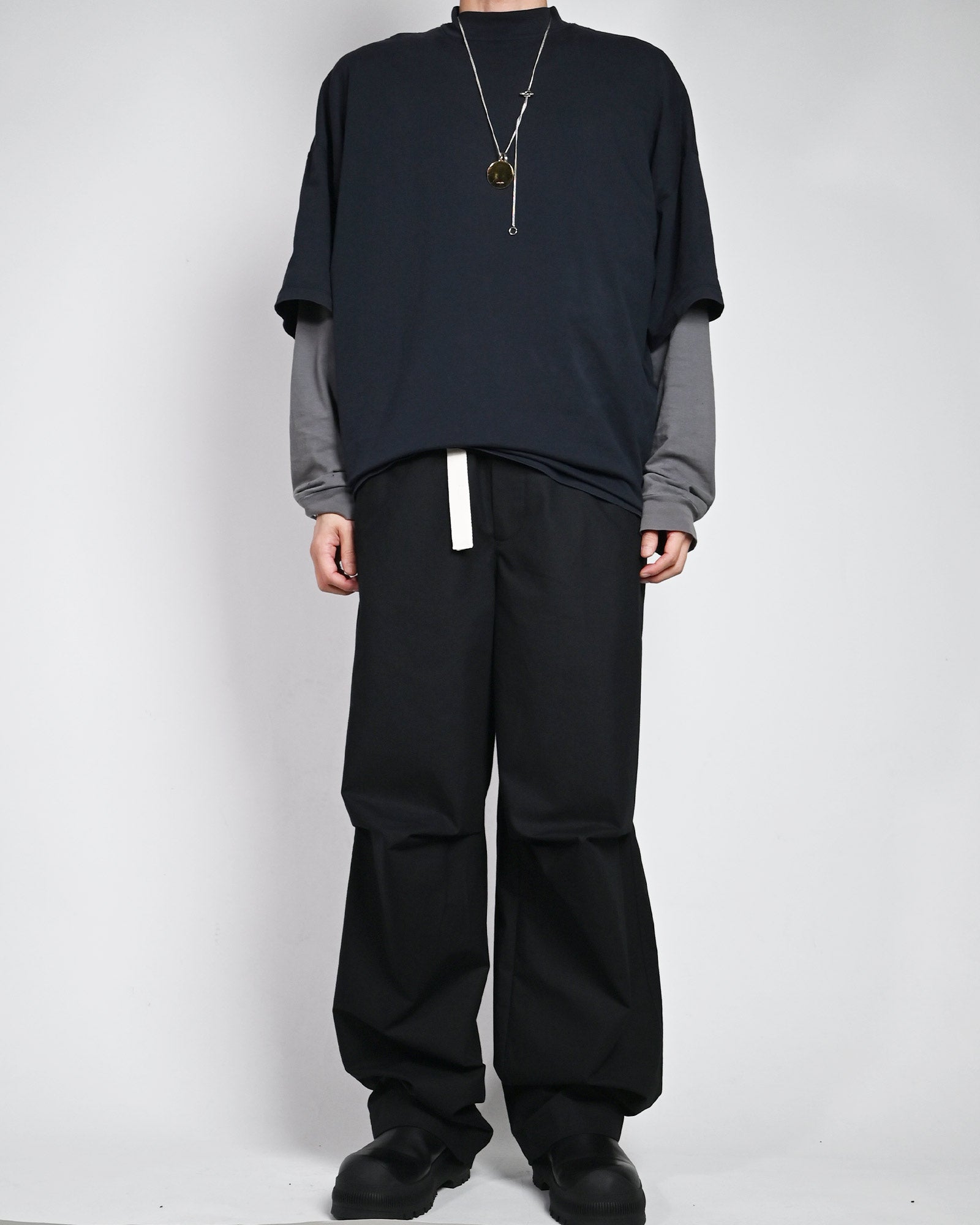 JIL SANDER ＋・ジルサンダープラス - トラウザーズ TROUSER 268 EMB / BLACK