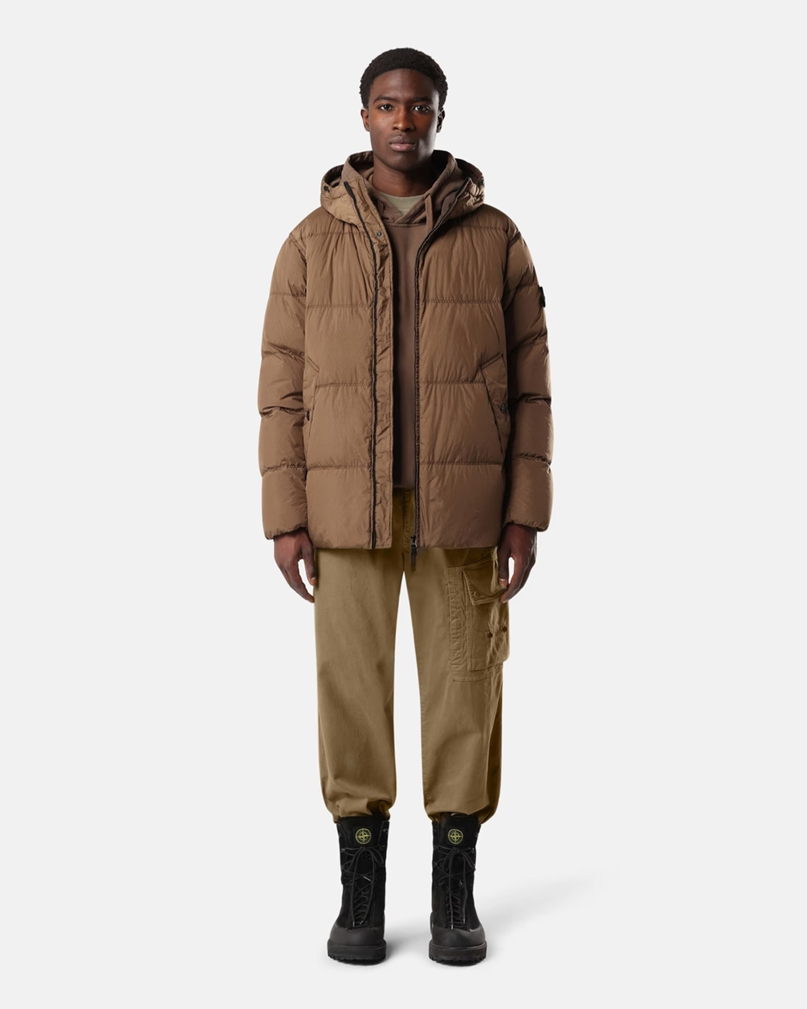 STONE ISLAND・stone island -  "CRINKLE REPS NY JACKET 26AW-4100037" / UMBER