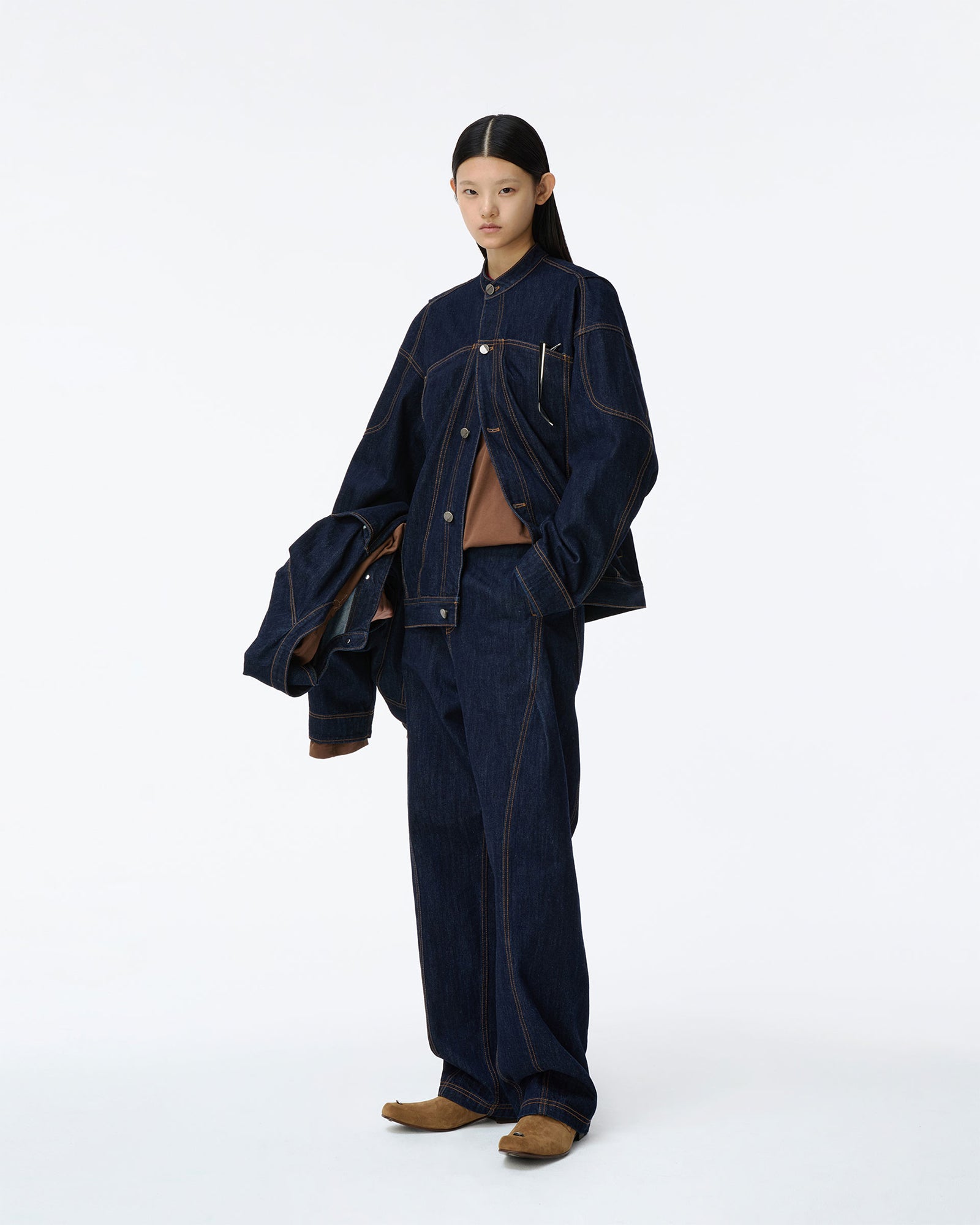 Ader Error・アーダーエラー - デニムジャケット JACKET PRODUCT.22 / BLUE