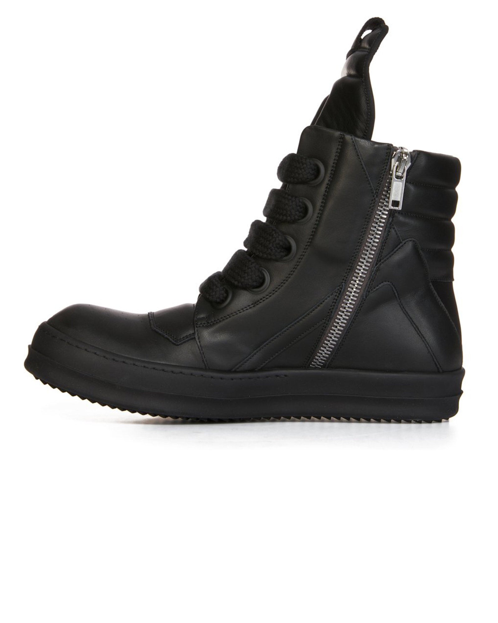 RICK OWENS・リック オウエンス - ハイカットスニーカー JUMBOLACE GEOBASKET / BLACK