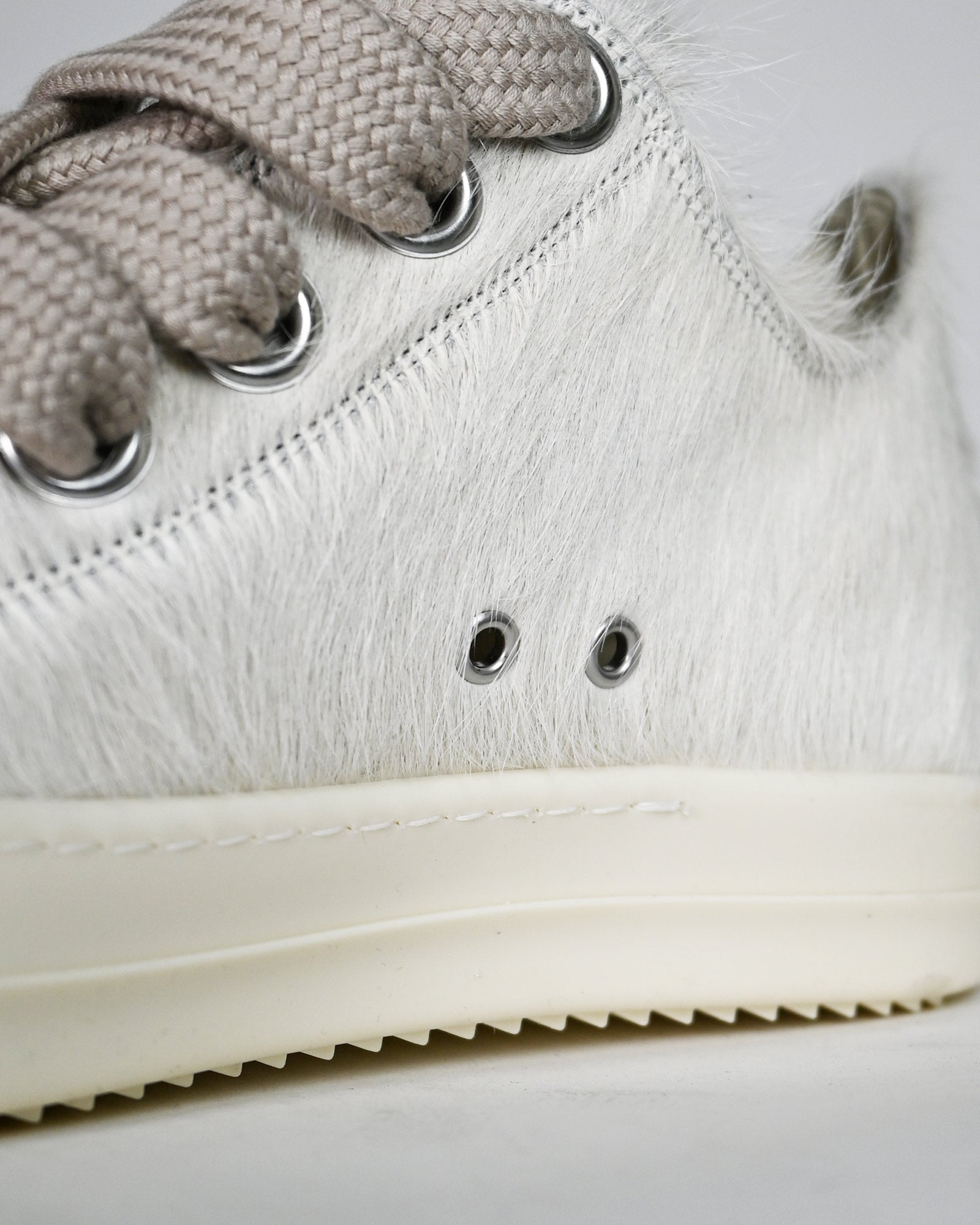 RICK OWENS・リック オウエンス - ローカットスニーカー JUMBOLACE LOW SNEAKERS / MILK/MILK/MILK