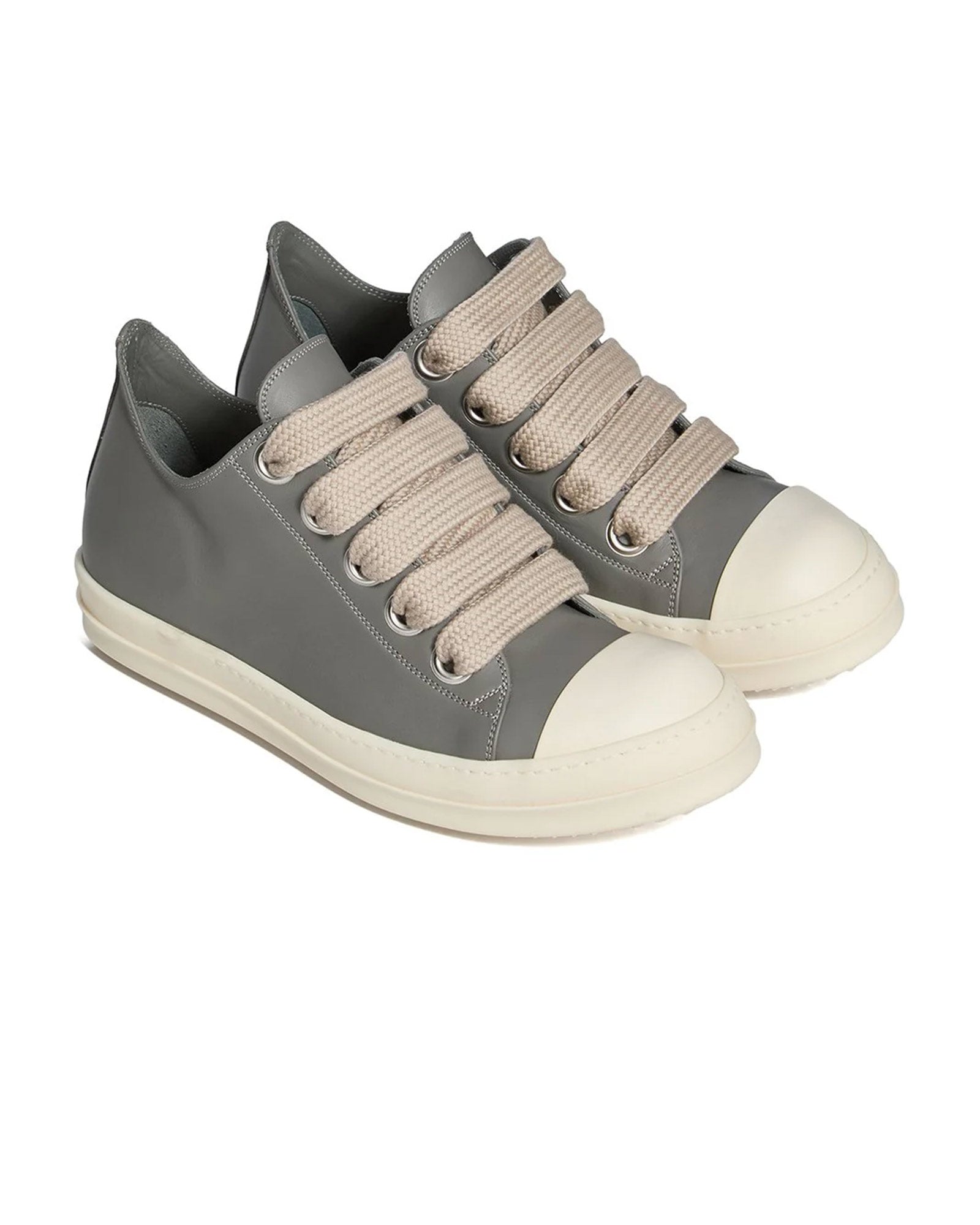 RICK OWENS・リック オウエンス - ローカットスニーカー JUMBOLACE LOW SNEAKS / EUCA/MILK/MILK
