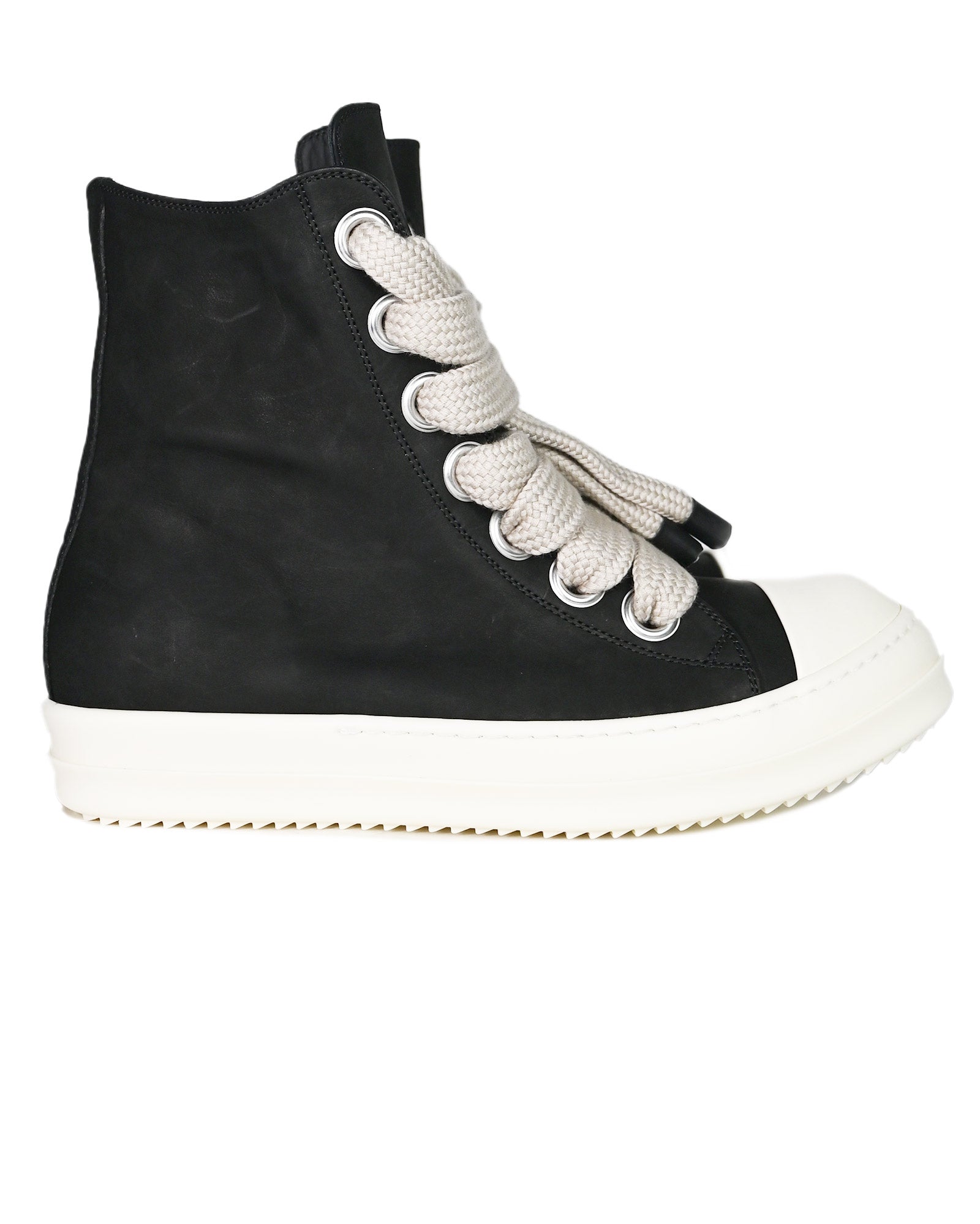 RICK OWENS・リック オウエンス - ハイカットスニーカー JUMBOLACE SNEAKERS / BLACK/MILK/MILK