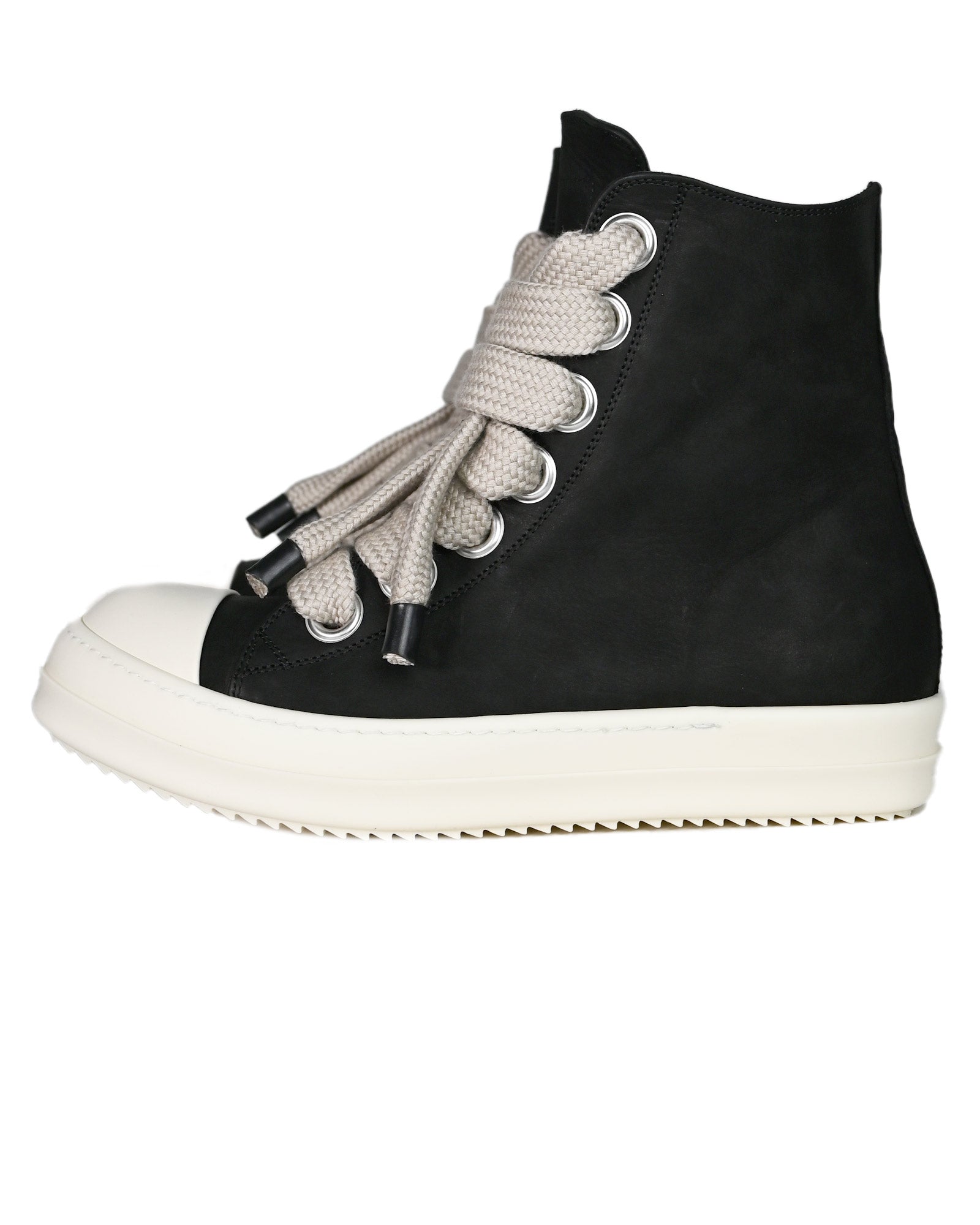 RICK OWENS・リック オウエンス - ハイカットスニーカー JUMBOLACE SNEAKERS / BLACK/MILK/MILK