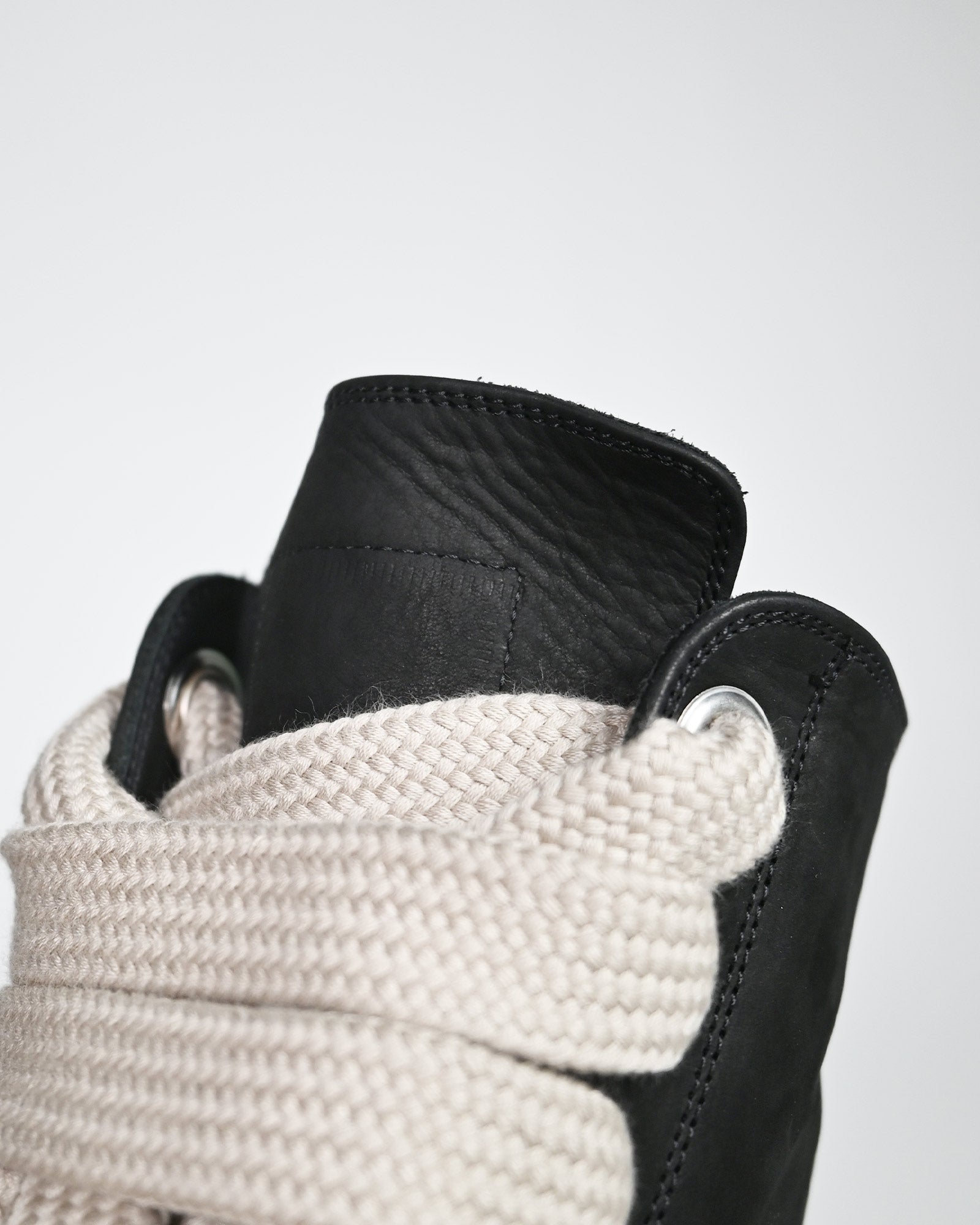 RICK OWENS・リック オウエンス - ハイカットスニーカー JUMBOLACE SNEAKERS / BLACK/MILK/MILK