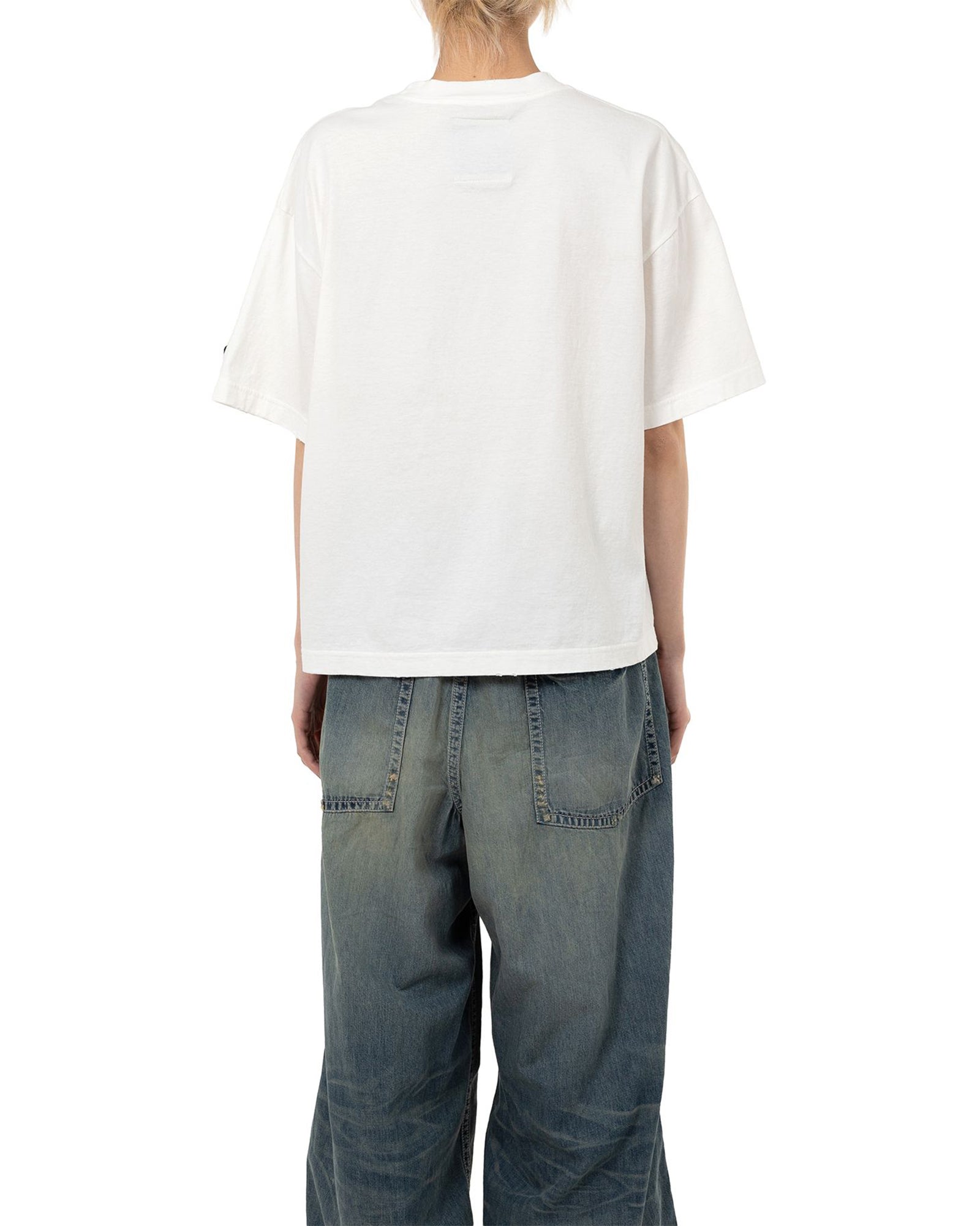 MIHARA YASUHIRO・ミハラヤスヒロ - Tシャツ・カットソー EMBELLISHED DISTRESS TEE / WHITE
