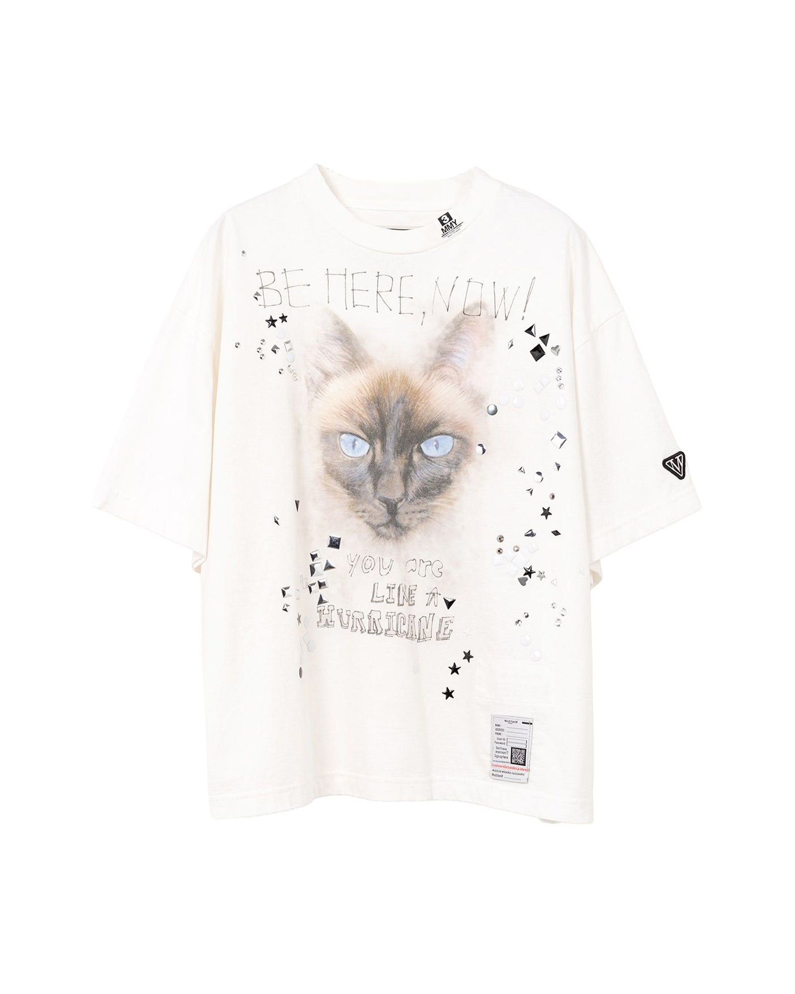MIHARA YASUHIRO・ミハラヤスヒロ - Tシャツ・カットソー EMBELLISHED DISTRESS TEE / WHITE